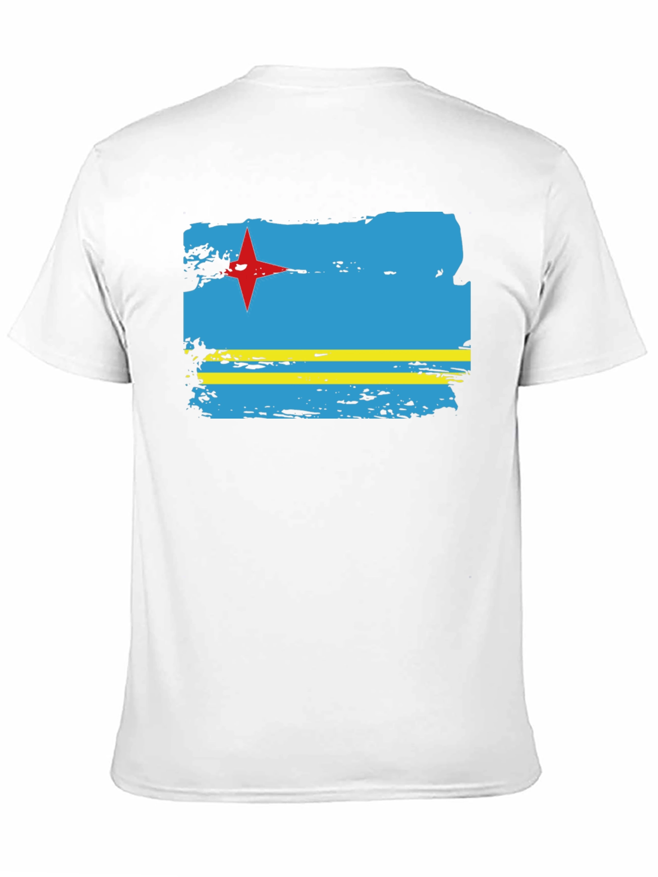 Aruba Flag T-Shirt - Distressed Graphic Tee