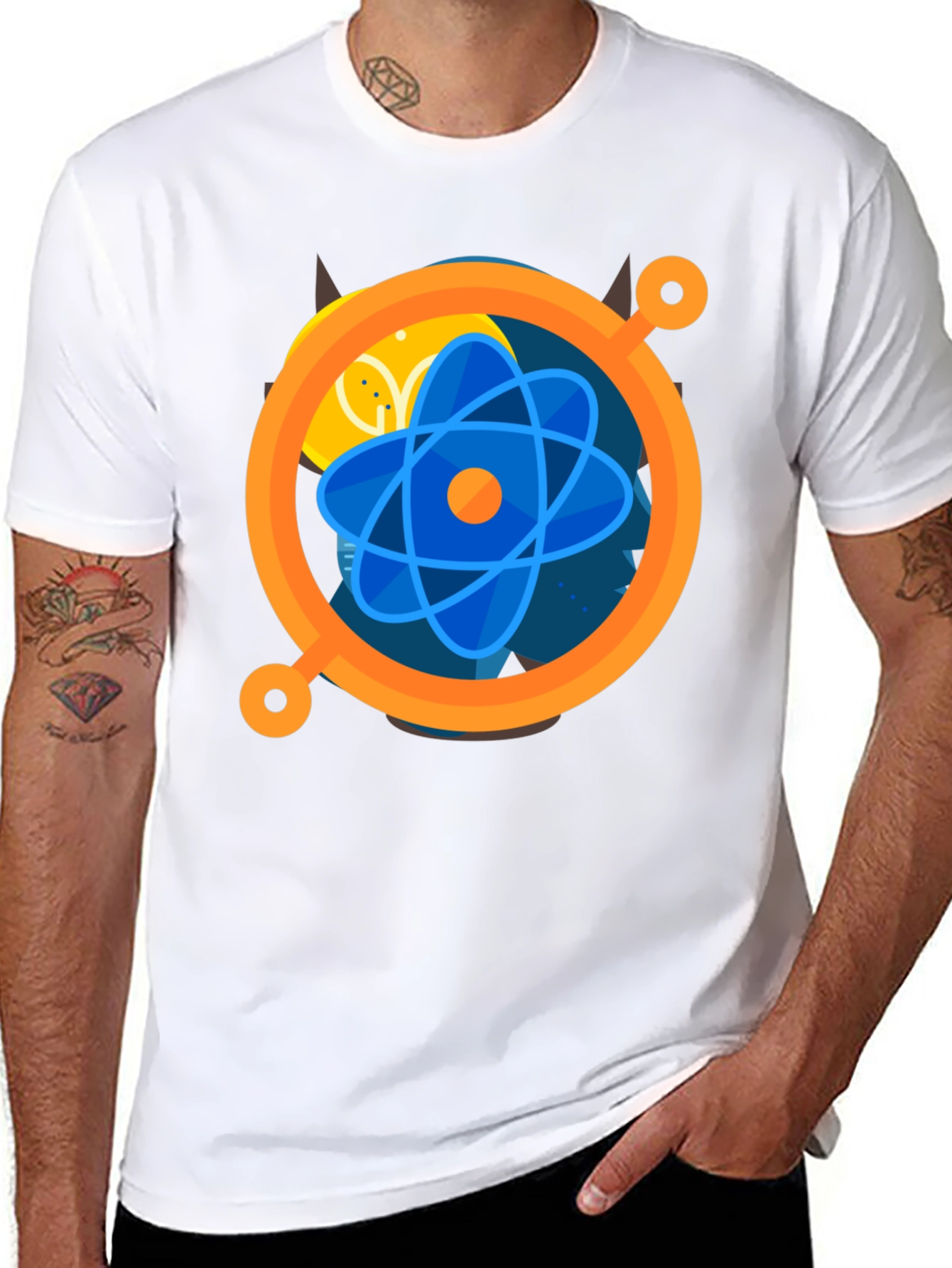 Geometric Design T-Shirt - Modern Graphic Tee