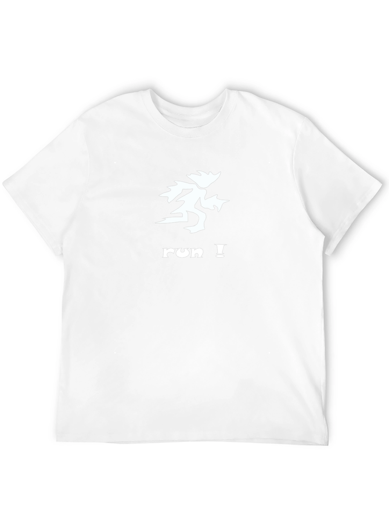 Run Graphic Tee - Black Cotton T-Shirt