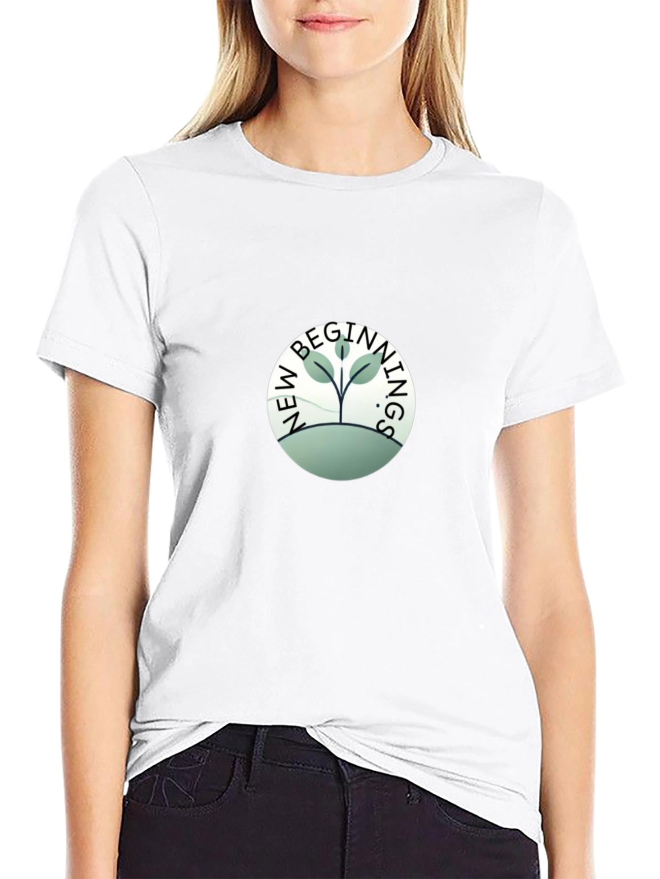 New Beginnings Graphic Tee - Black