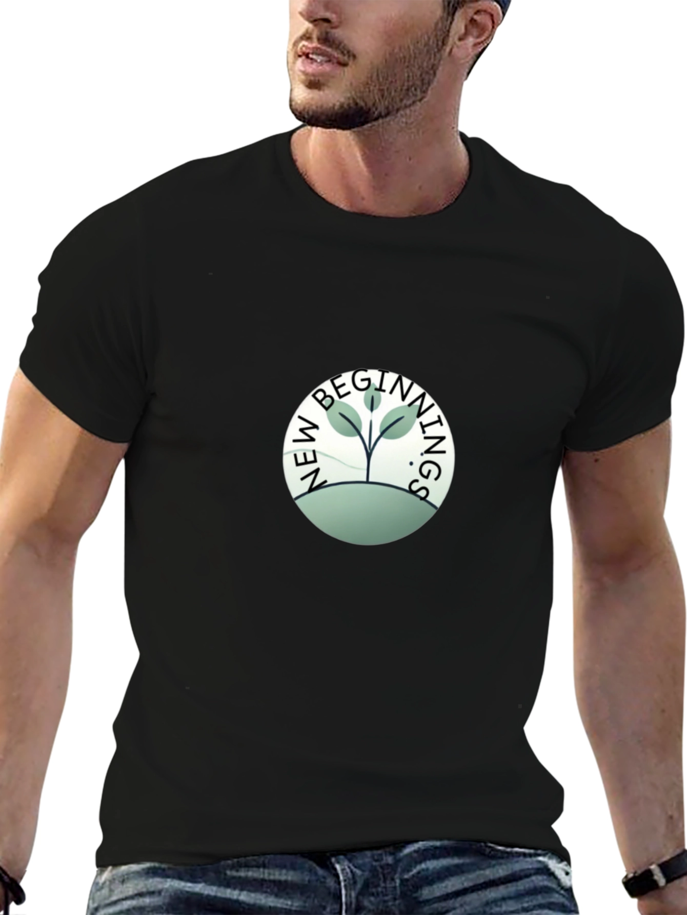 New Beginnings Graphic Tee - Black