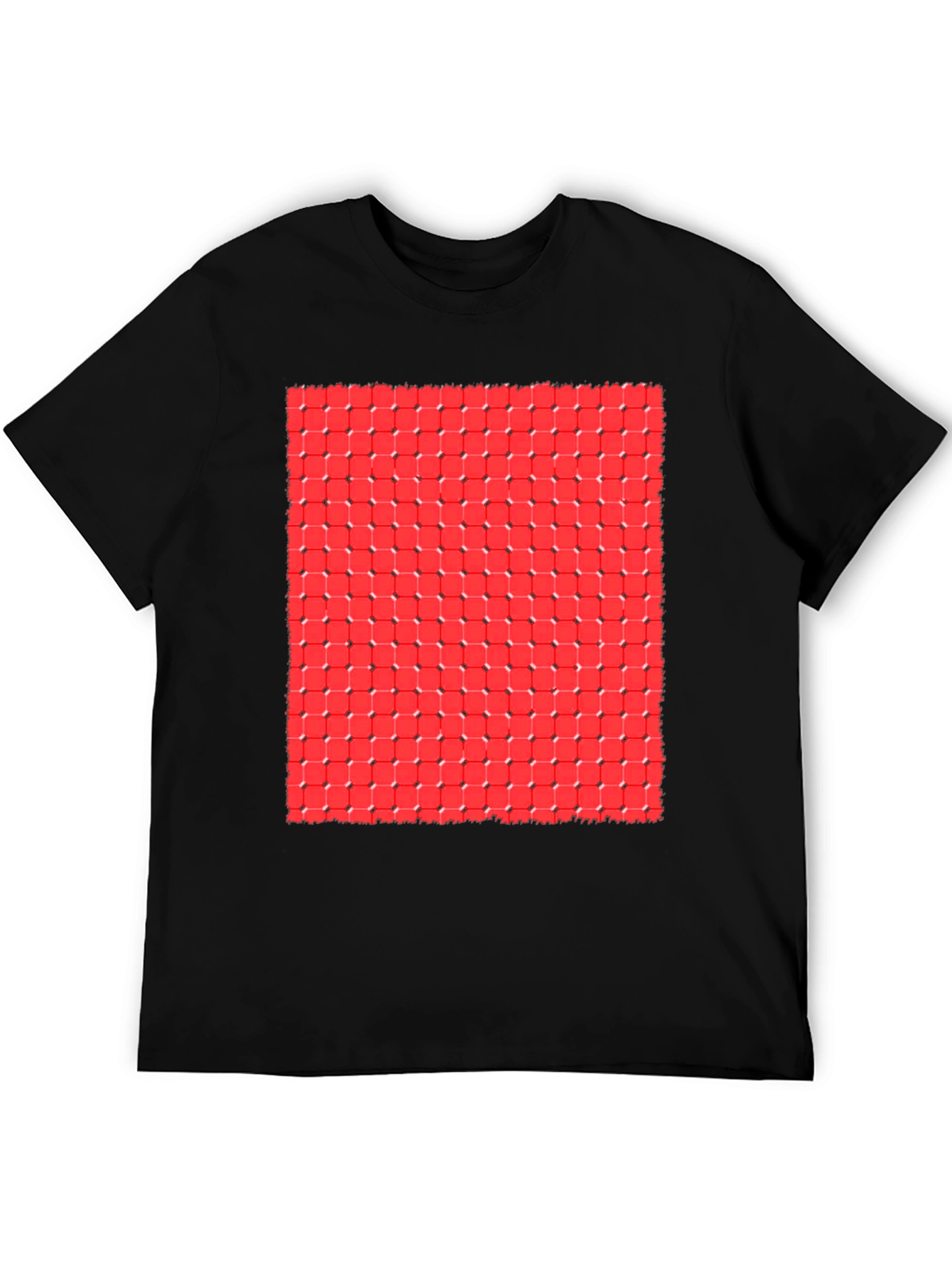 Illusion Grid Tee - Mind-Bending Design