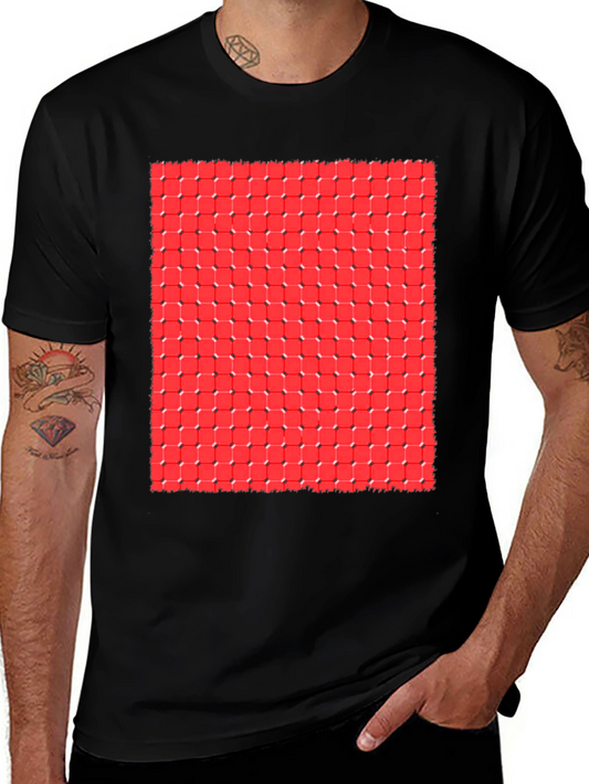 Illusion Grid Tee - Mind-Bending Design