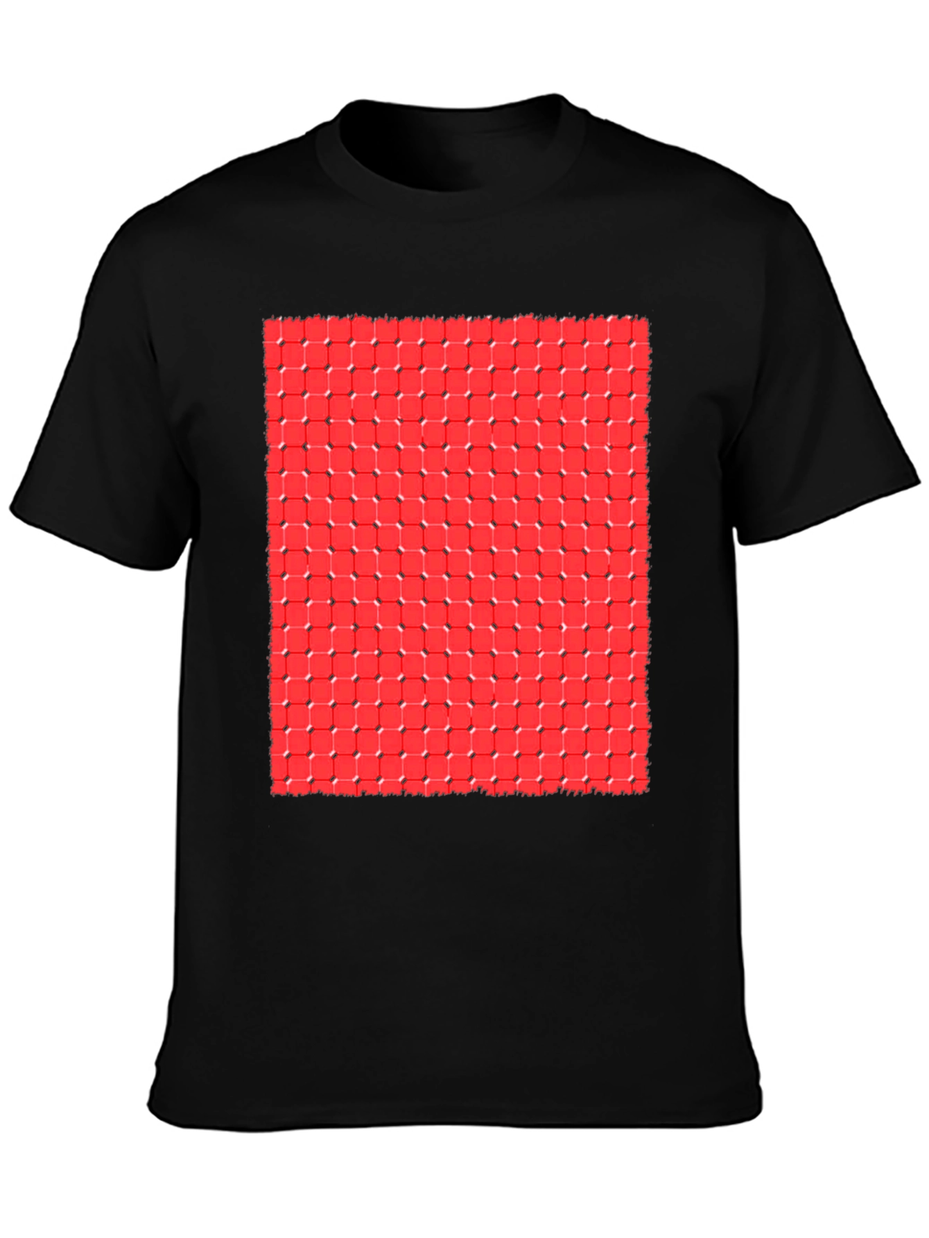 Illusion Grid Tee - Mind-Bending Design