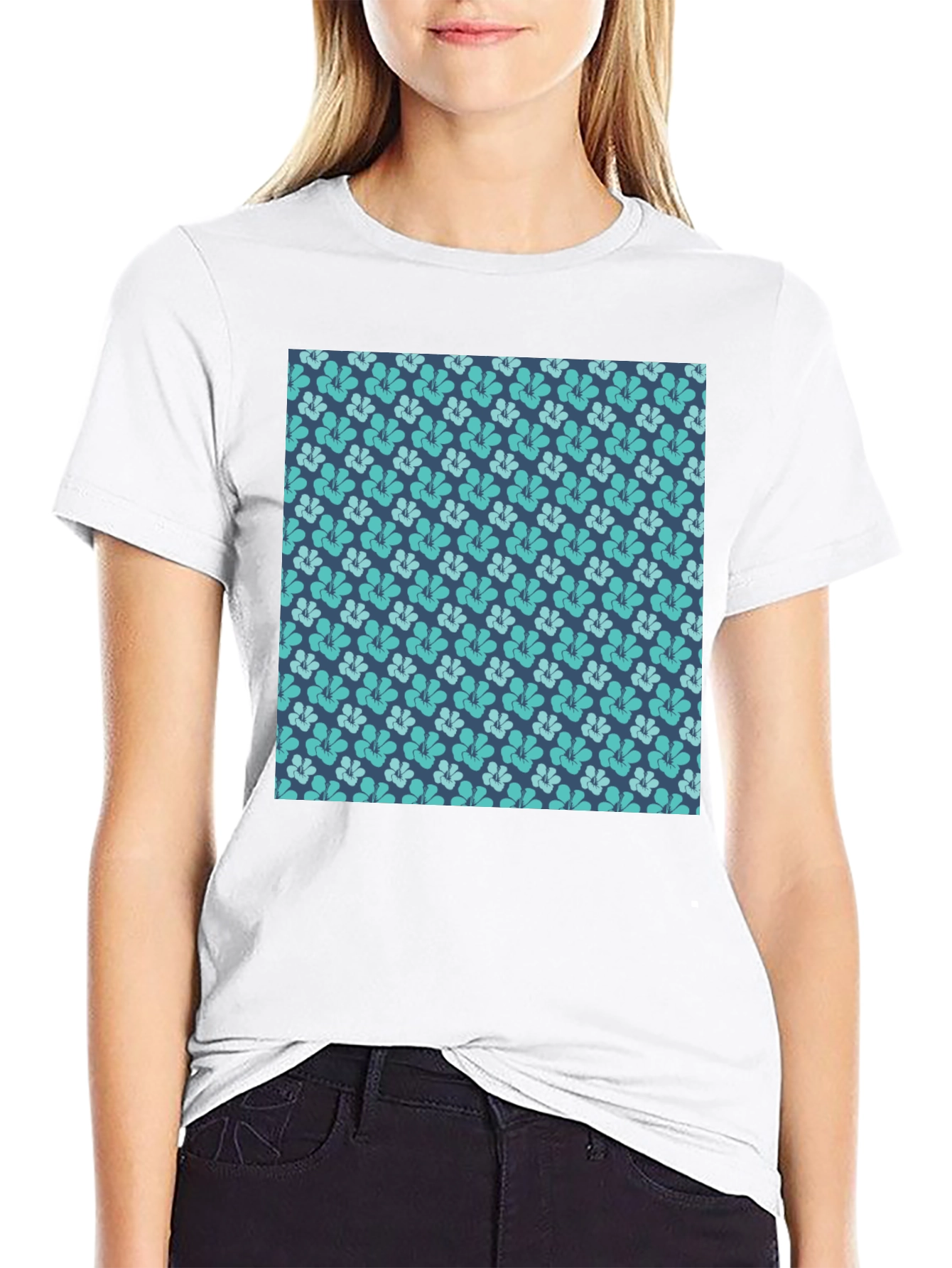 Floral Pattern T-Shirt - Casual Comfort