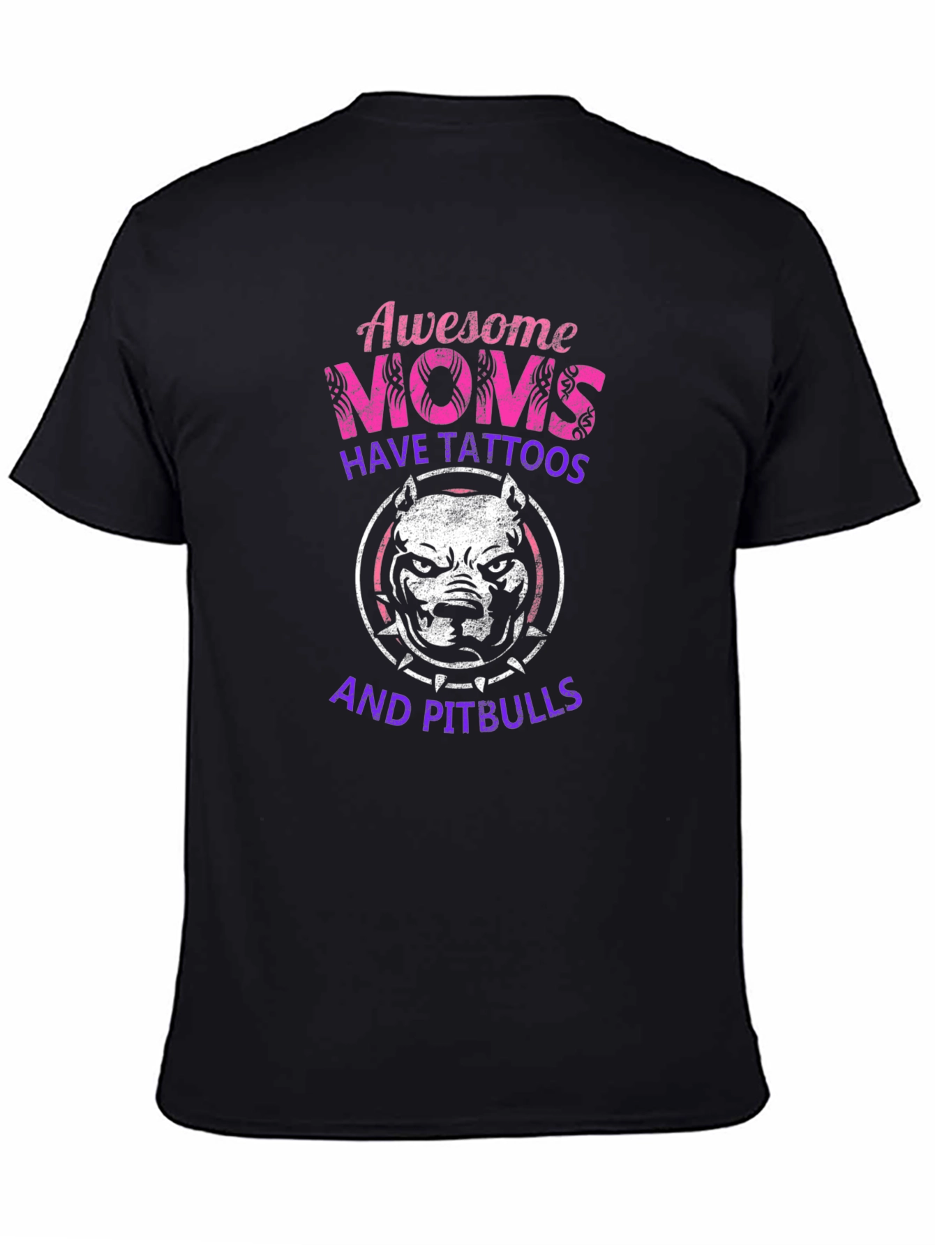 Awesome Moms Pitbull Tattoo T-Shirt