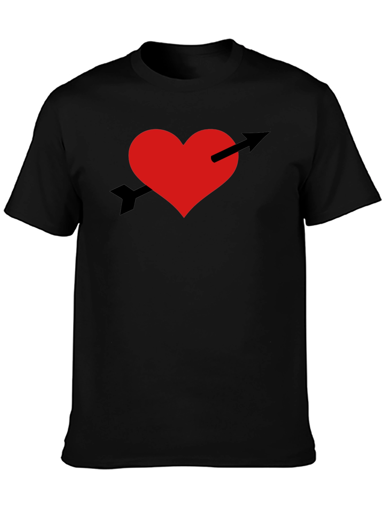 Heart and Arrow Graphic Tee - Trendy Casual Wear