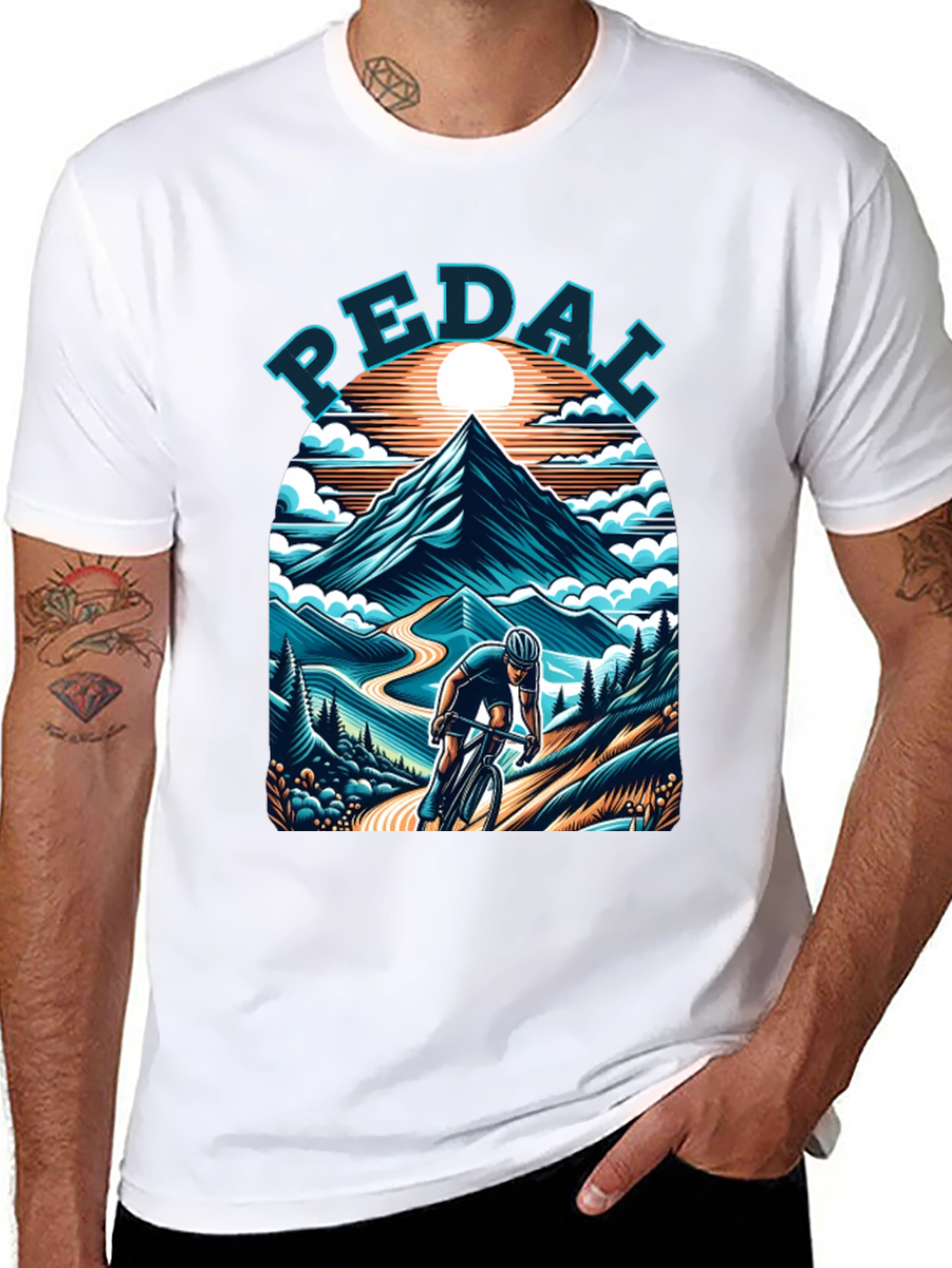 Pedal Mountain Biking T-Shirt
