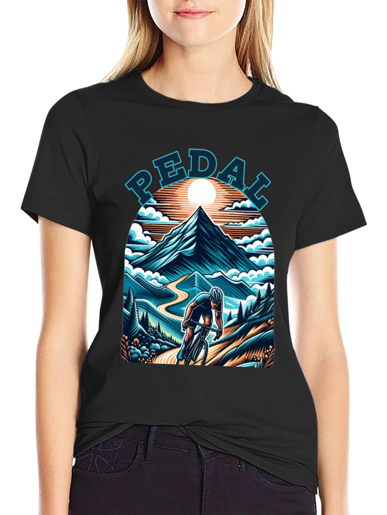 Pedal Mountain Biking T-Shirt