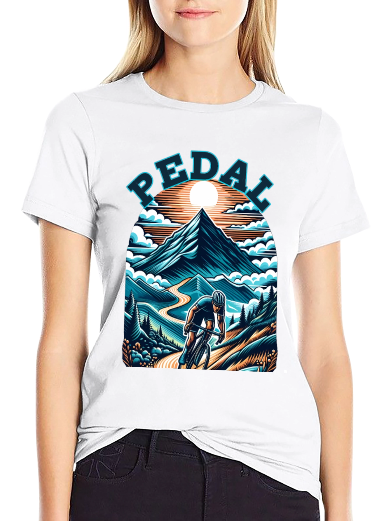 Pedal Mountain Biking T-Shirt