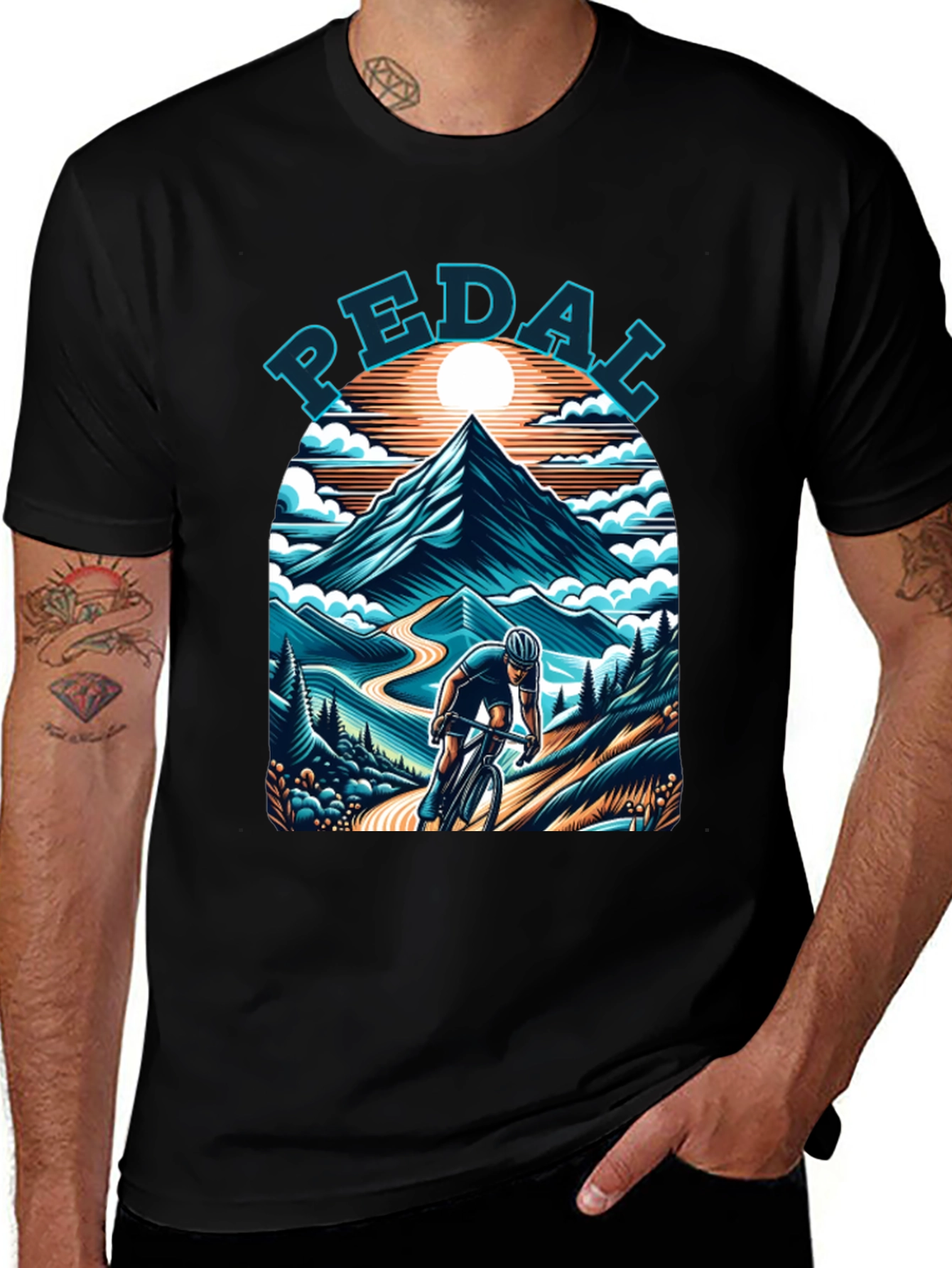 Pedal Mountain Biking T-Shirt
