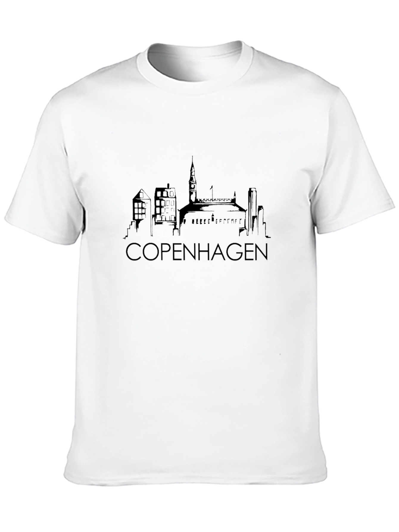 Copenhagen Skyline Graphic T-Shirt