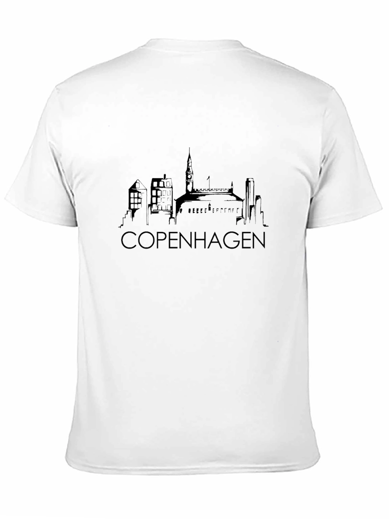 Copenhagen Skyline Graphic T-Shirt