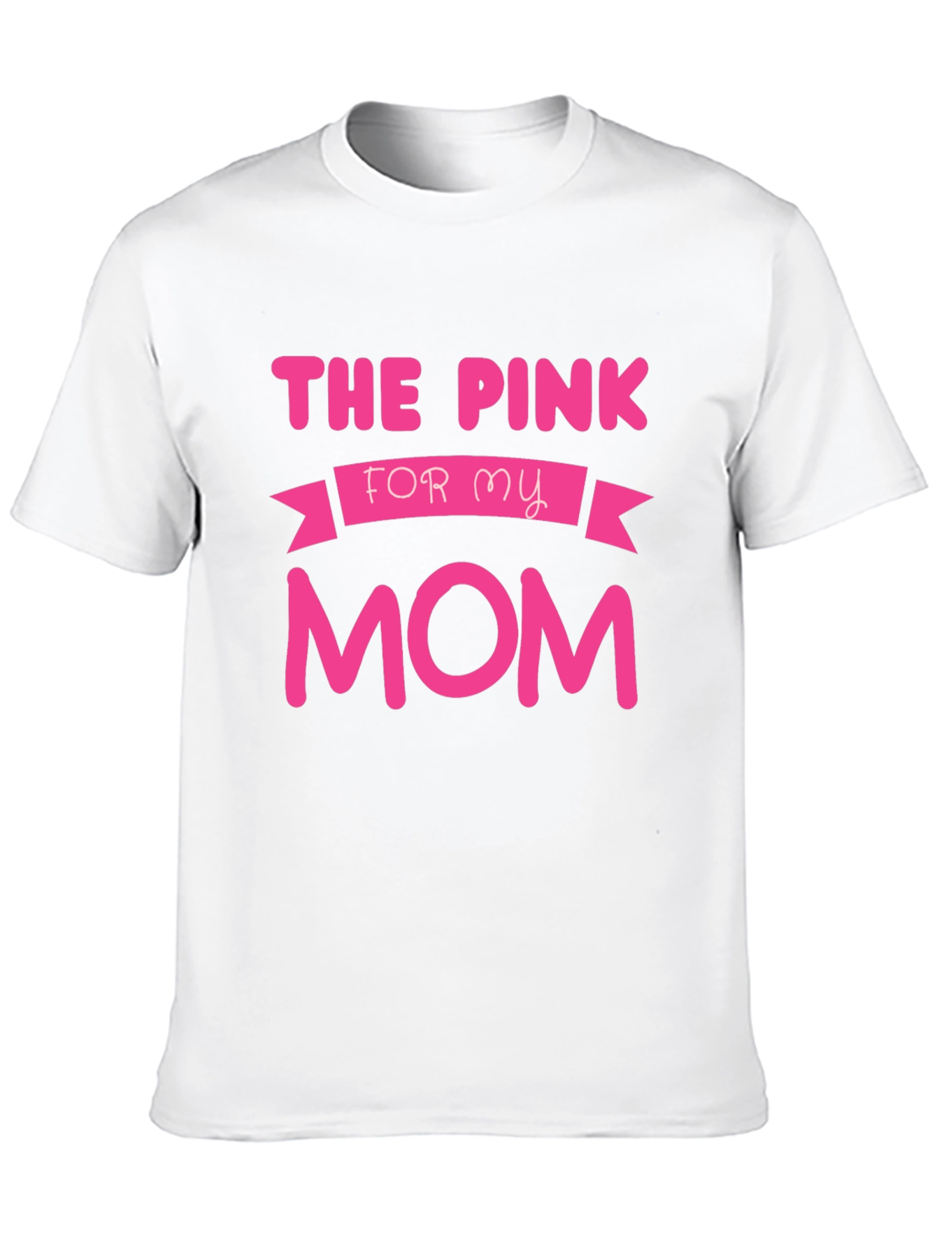 The Pink for My Mom T-Shirt - Black
