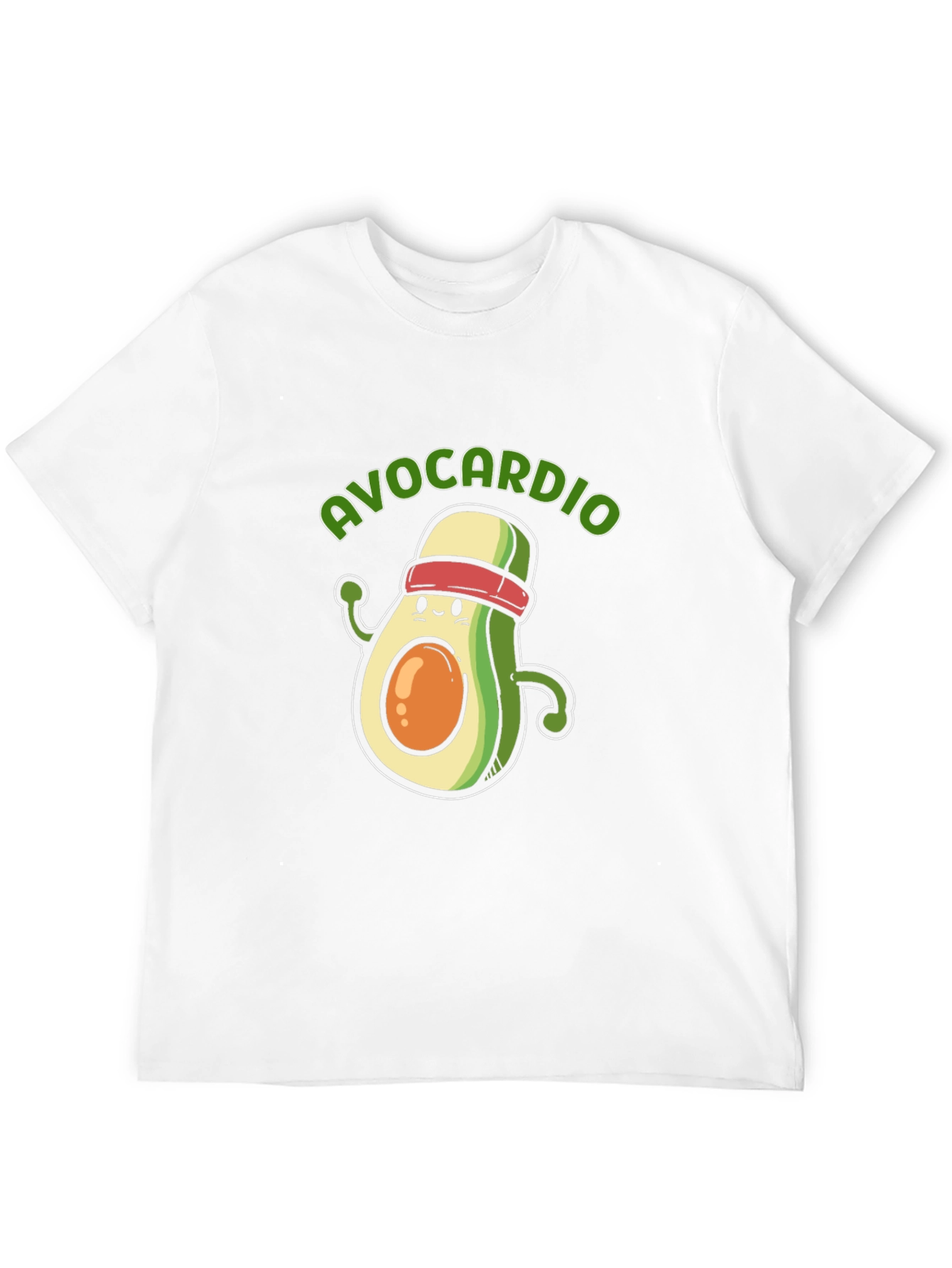 Avocardio Black T-Shirt - Workout Avocado Tee