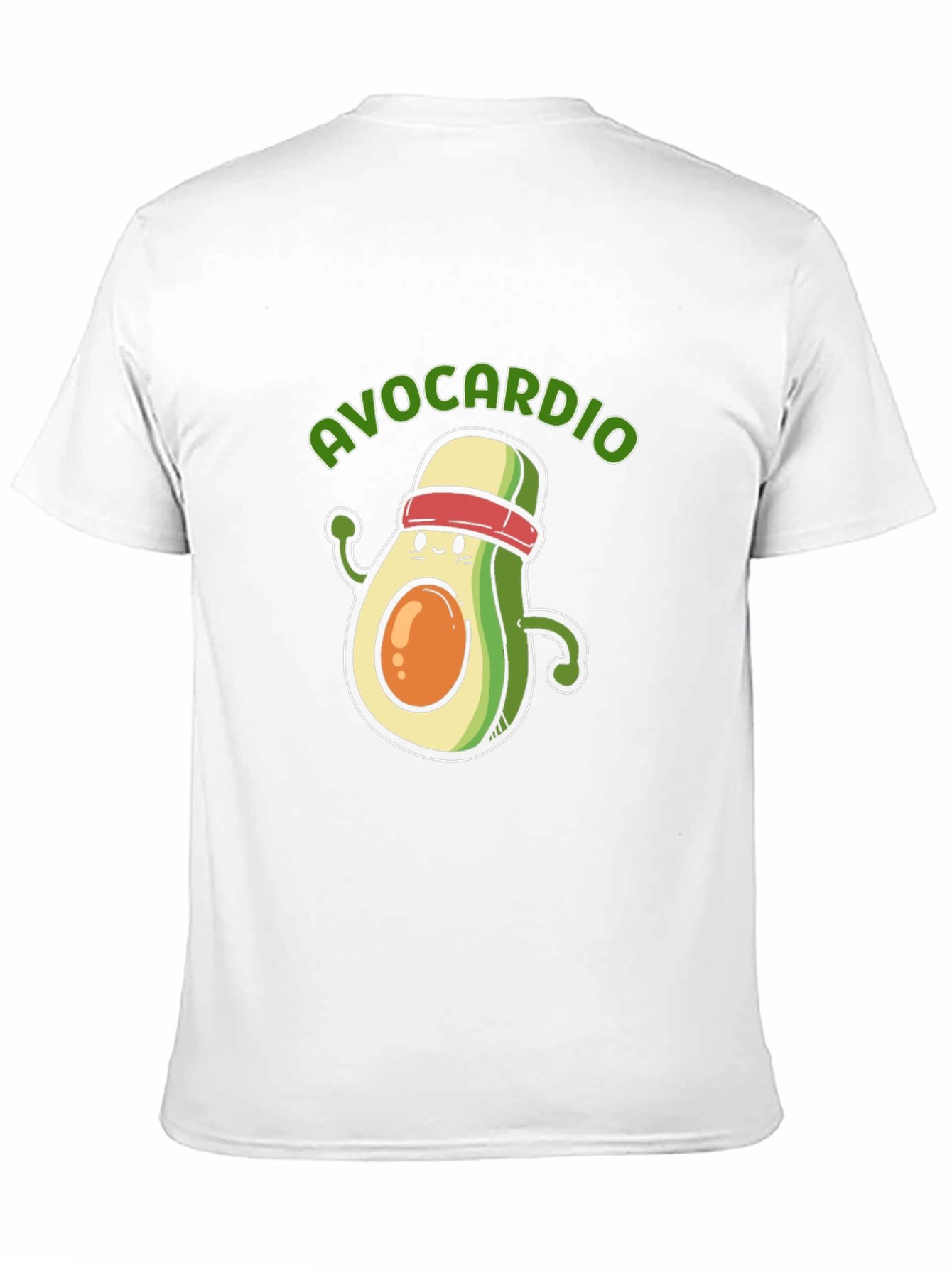 Avocardio Black T-Shirt - Workout Avocado Tee