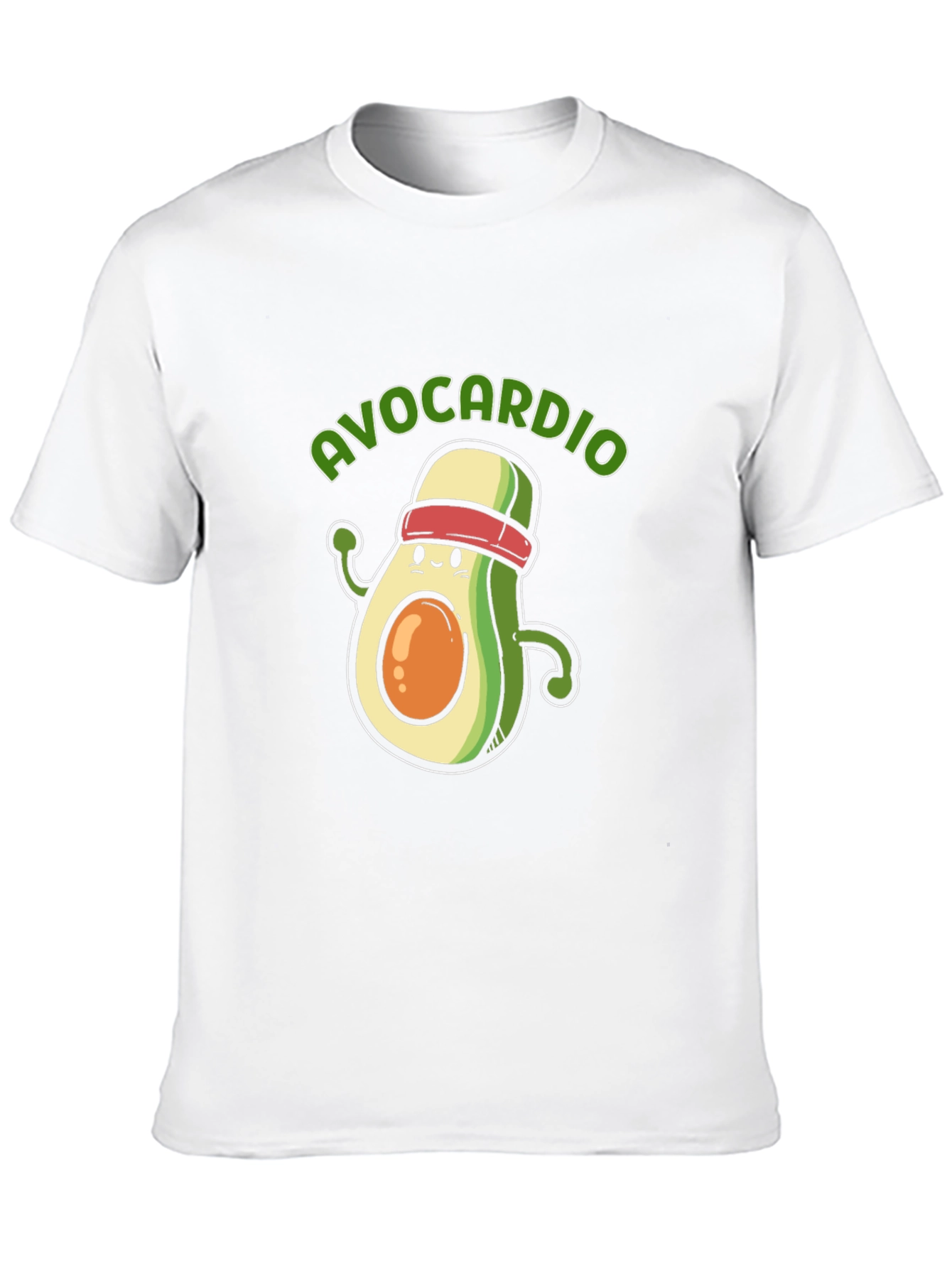 Avocardio Black T-Shirt - Workout Avocado Tee