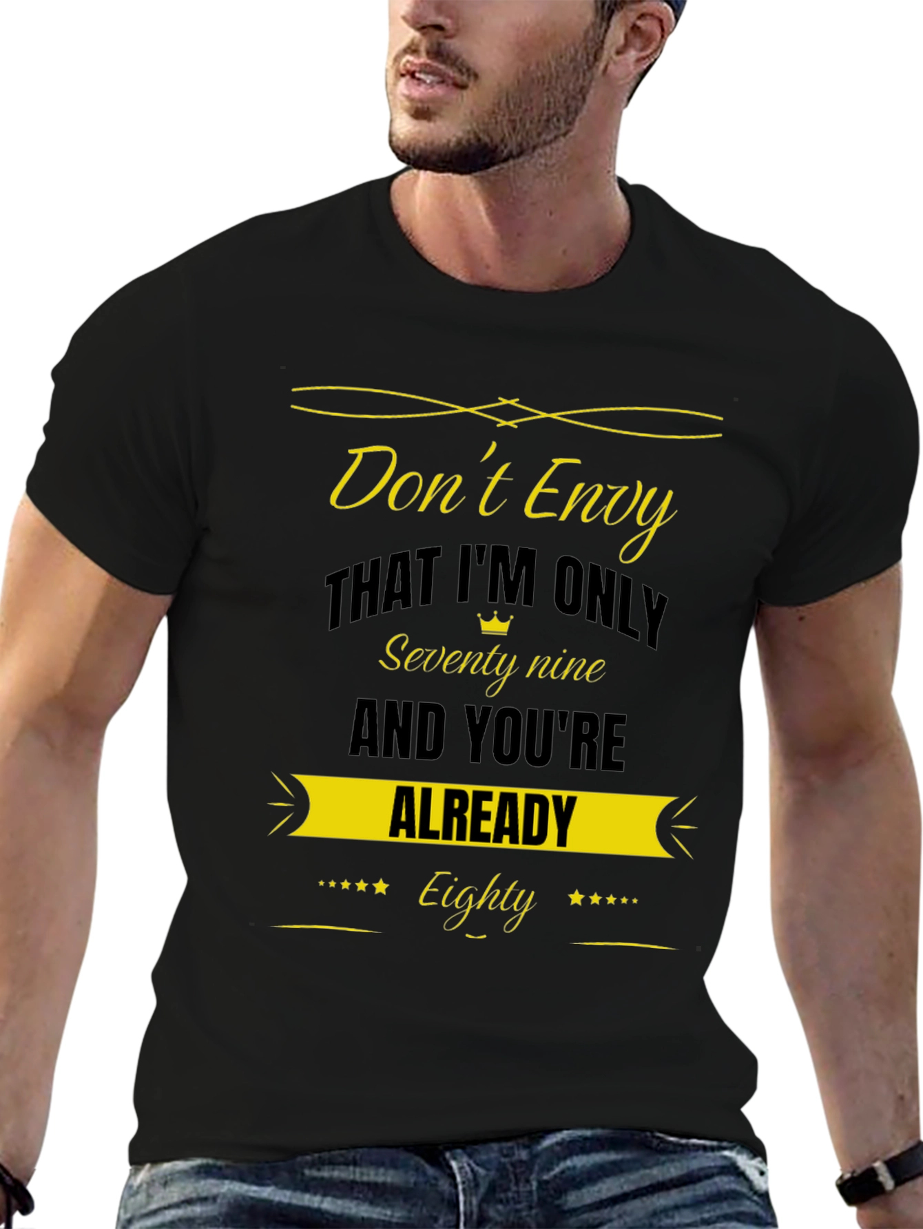 Funny 79 vs 80 Birthday T-Shirt