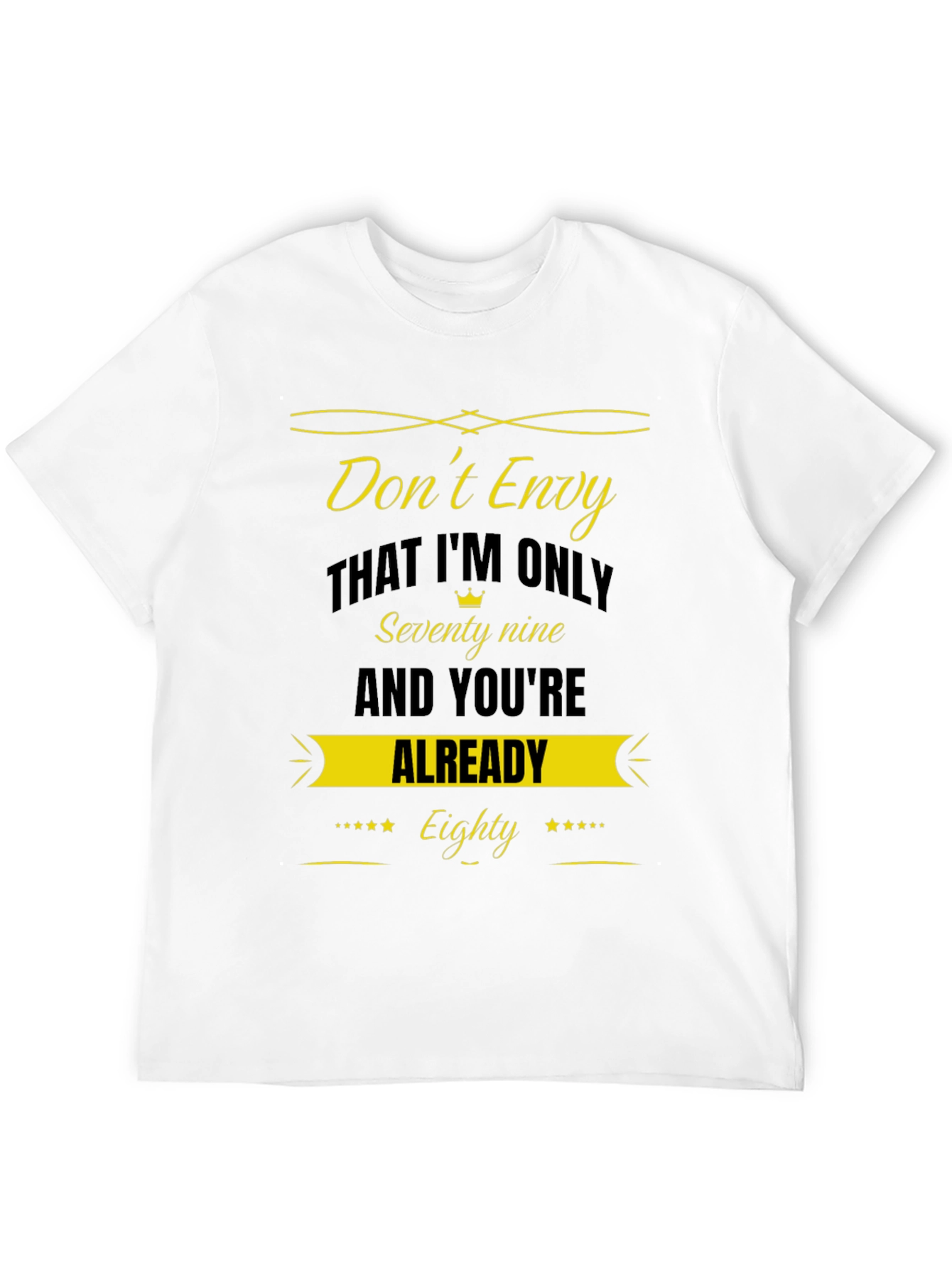 Funny 79 vs 80 Birthday T-Shirt