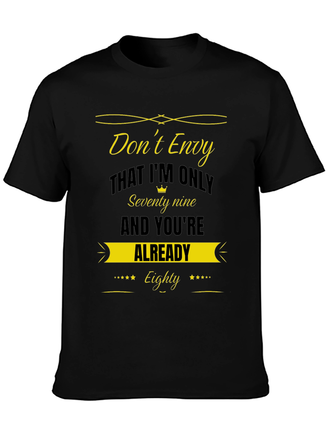 Funny 79 vs 80 Birthday T-Shirt