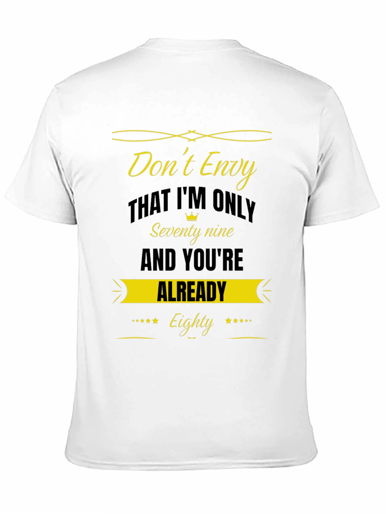 Funny 79 vs 80 Birthday T-Shirt