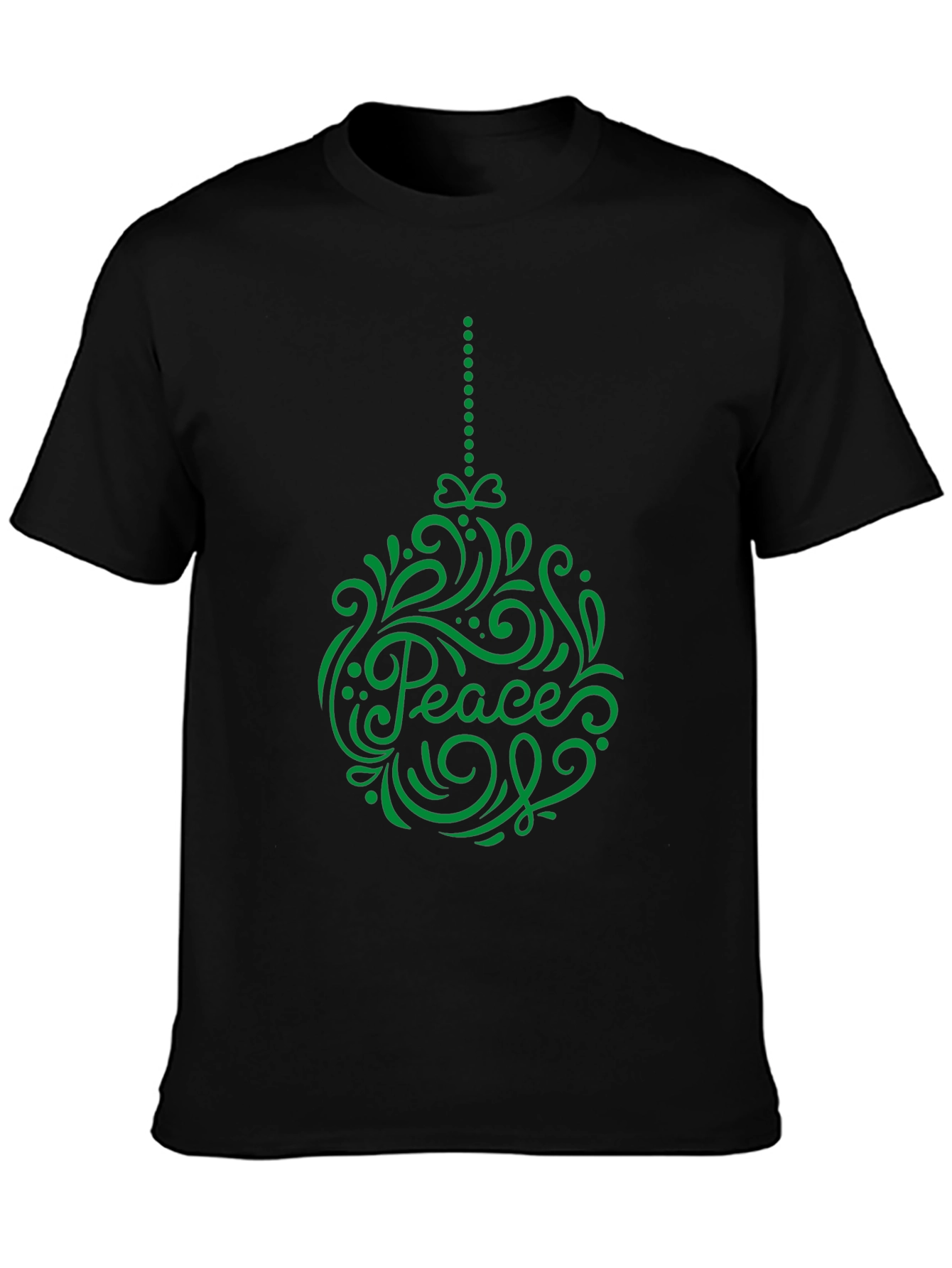 Peace Ornament Graphic Tee - Holiday Cheer T-Shirt