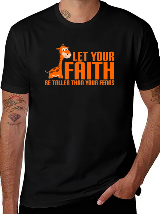 Faith Over Fear Giraffe Graphic Tee