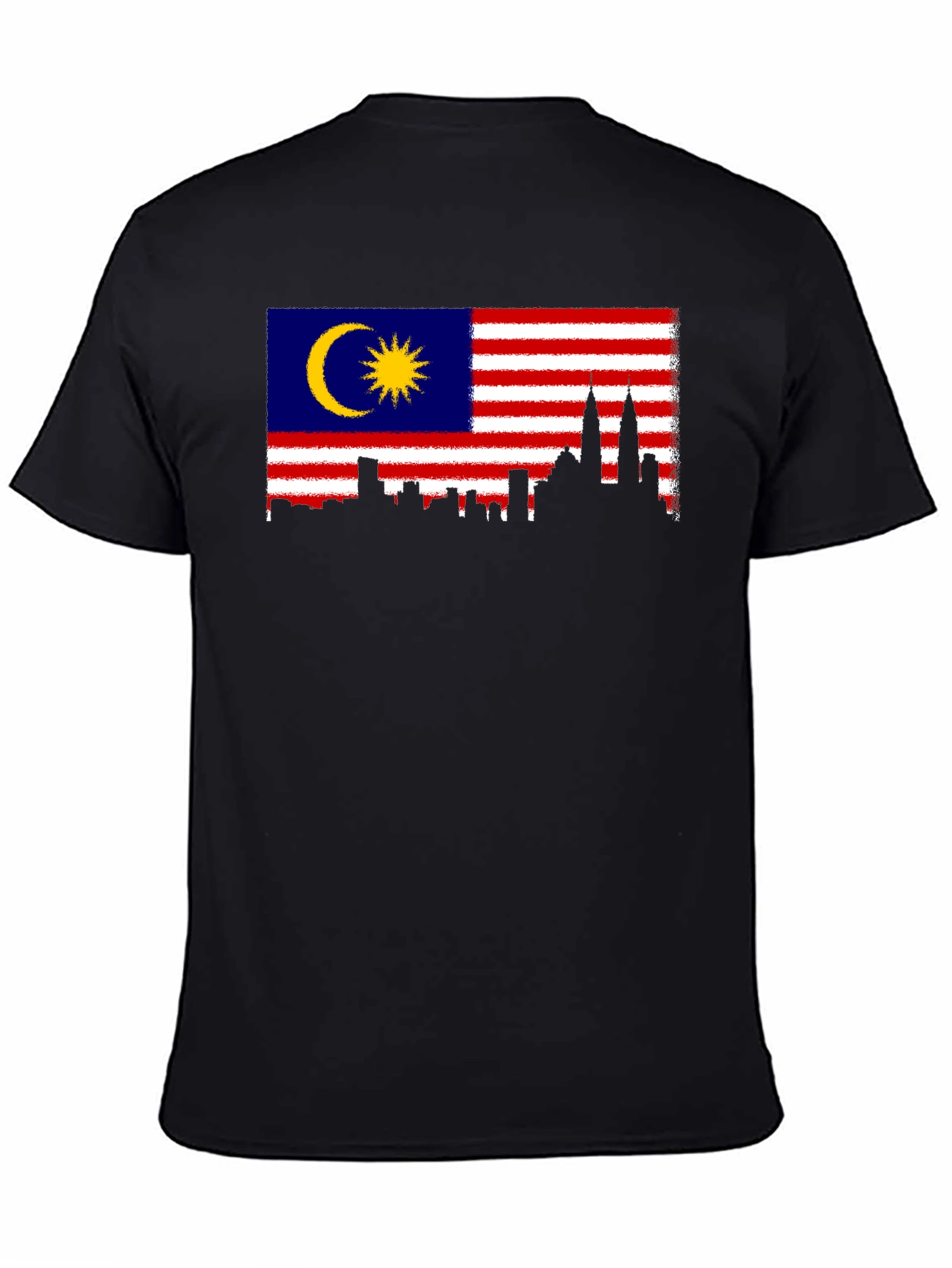 Malaysia Flag Skyline Graphic T-Shirt
