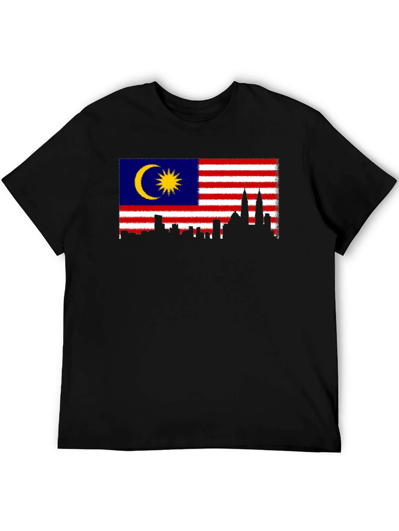 Malaysia Flag Skyline Graphic T-Shirt