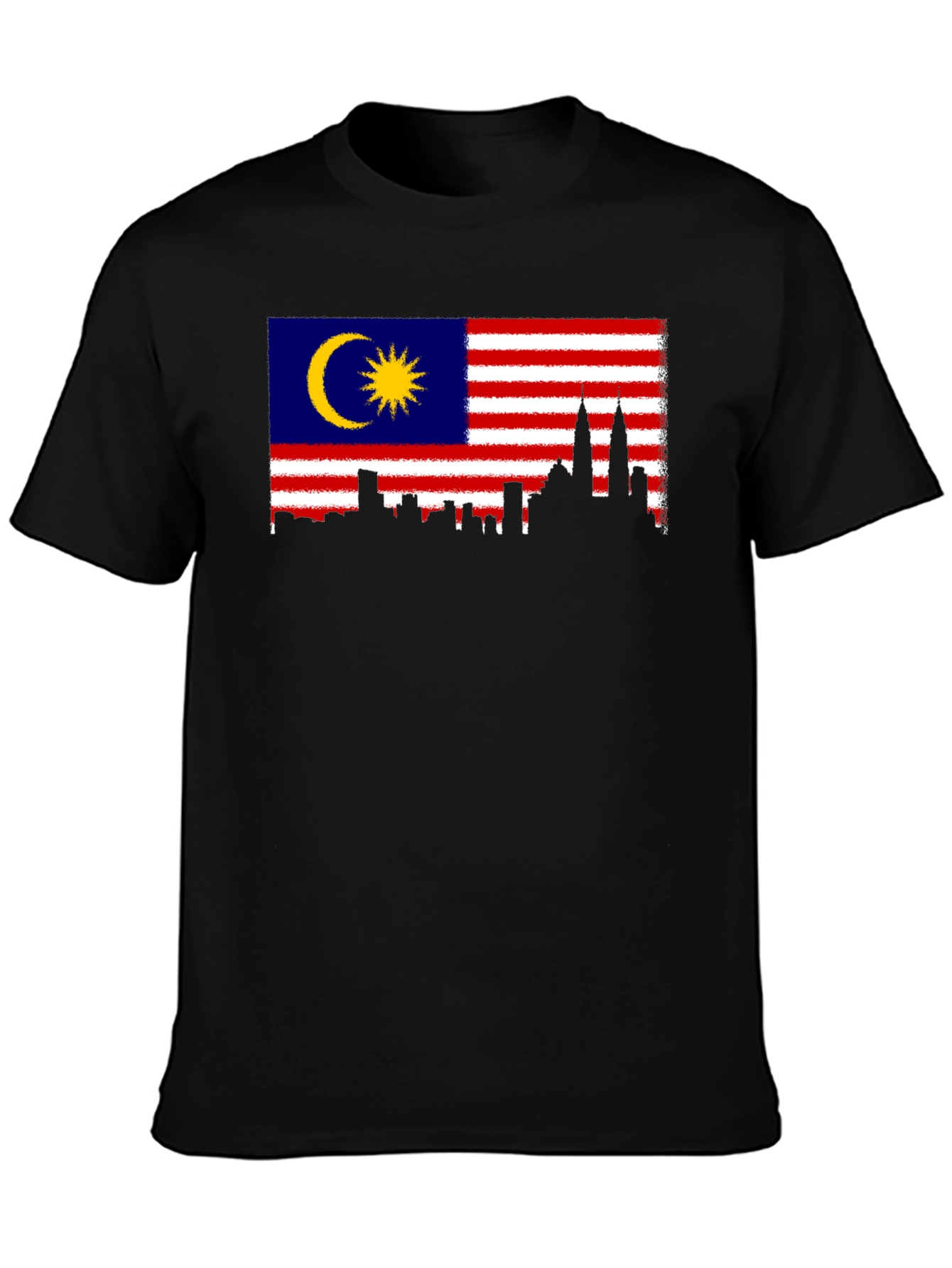 Malaysia Flag Skyline Graphic T-Shirt