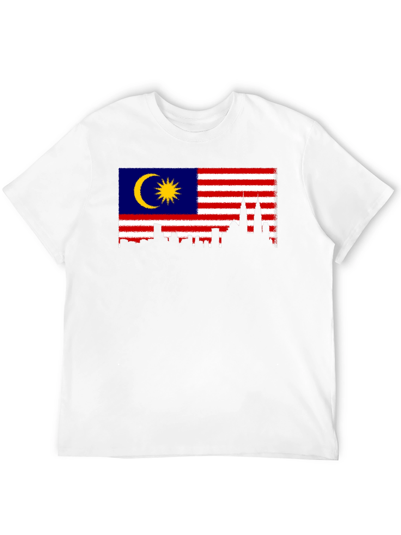 Malaysia Flag Skyline Graphic T-Shirt