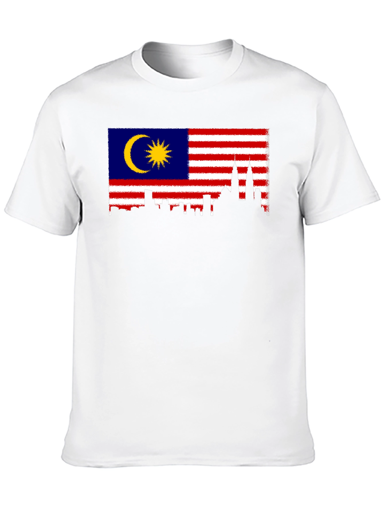 Malaysia Flag Skyline Graphic T-Shirt