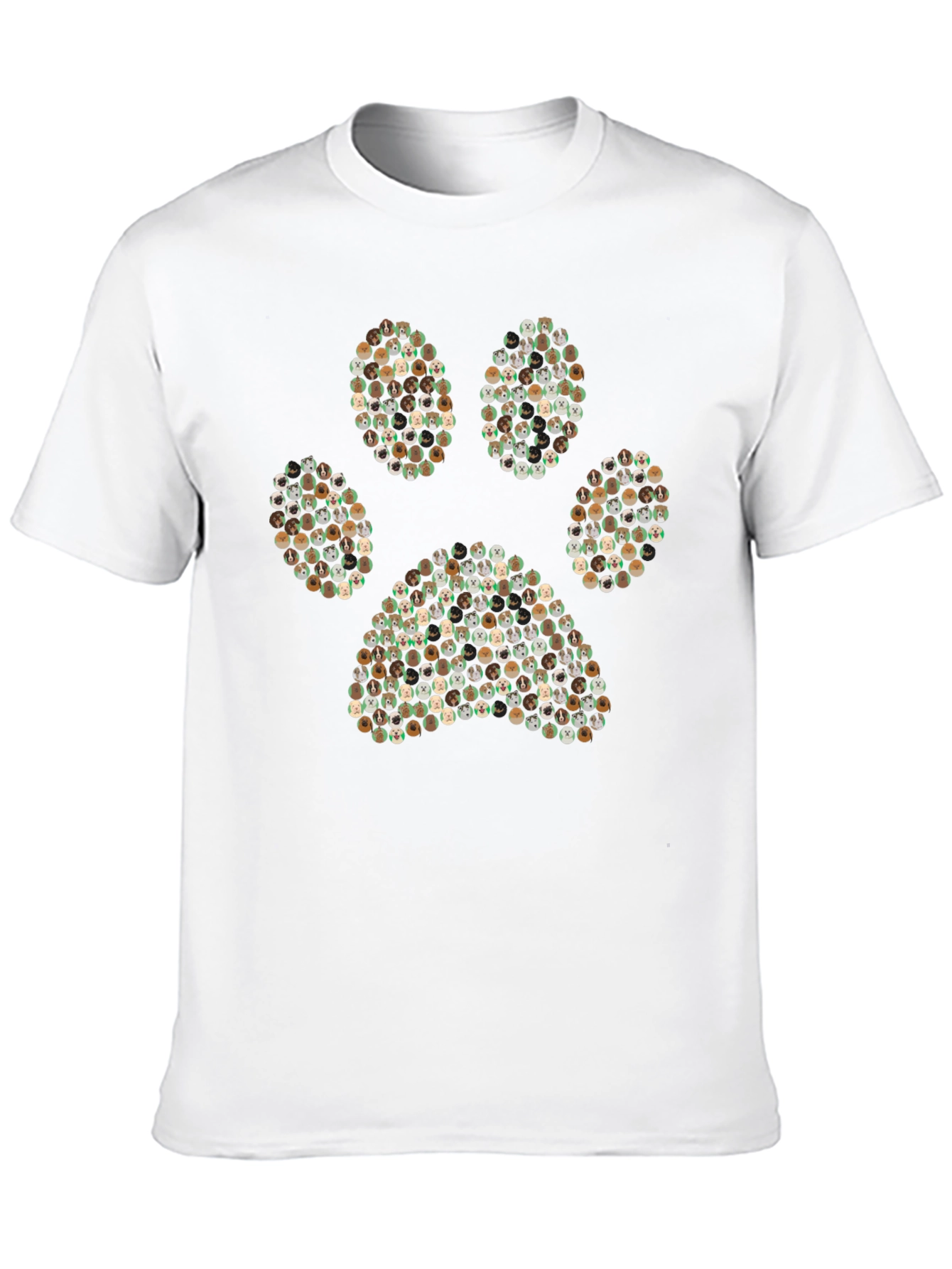 Paw Print Graphic T-Shirt - Mens Black Tee