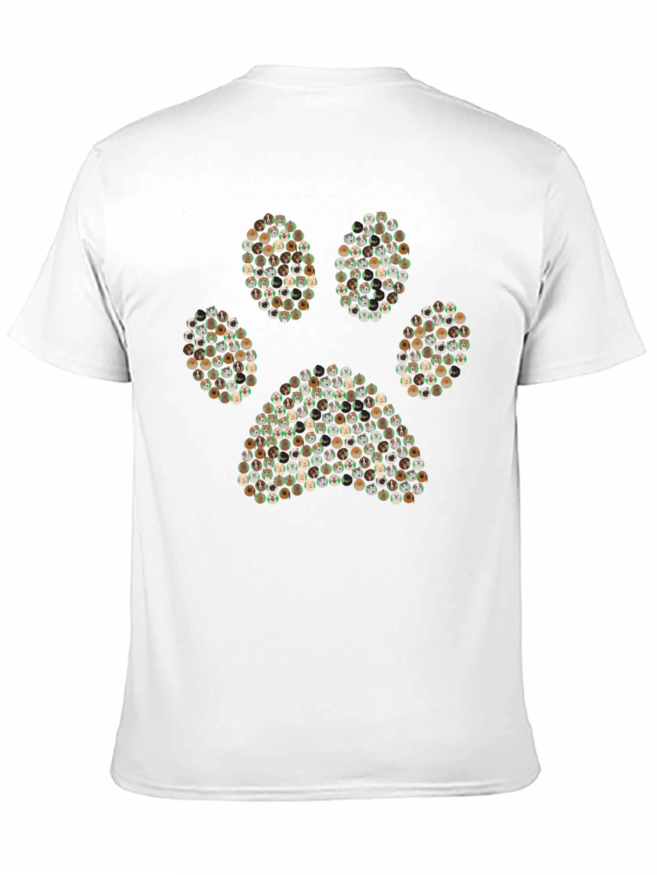 Paw Print Graphic T-Shirt - Mens Black Tee