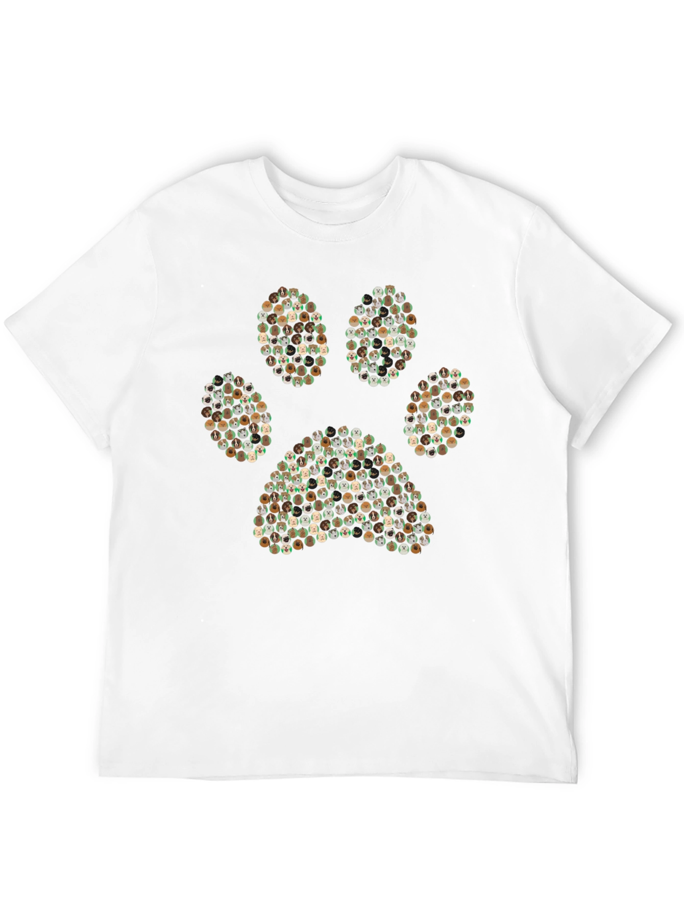 Paw Print Graphic T-Shirt - Mens Black Tee
