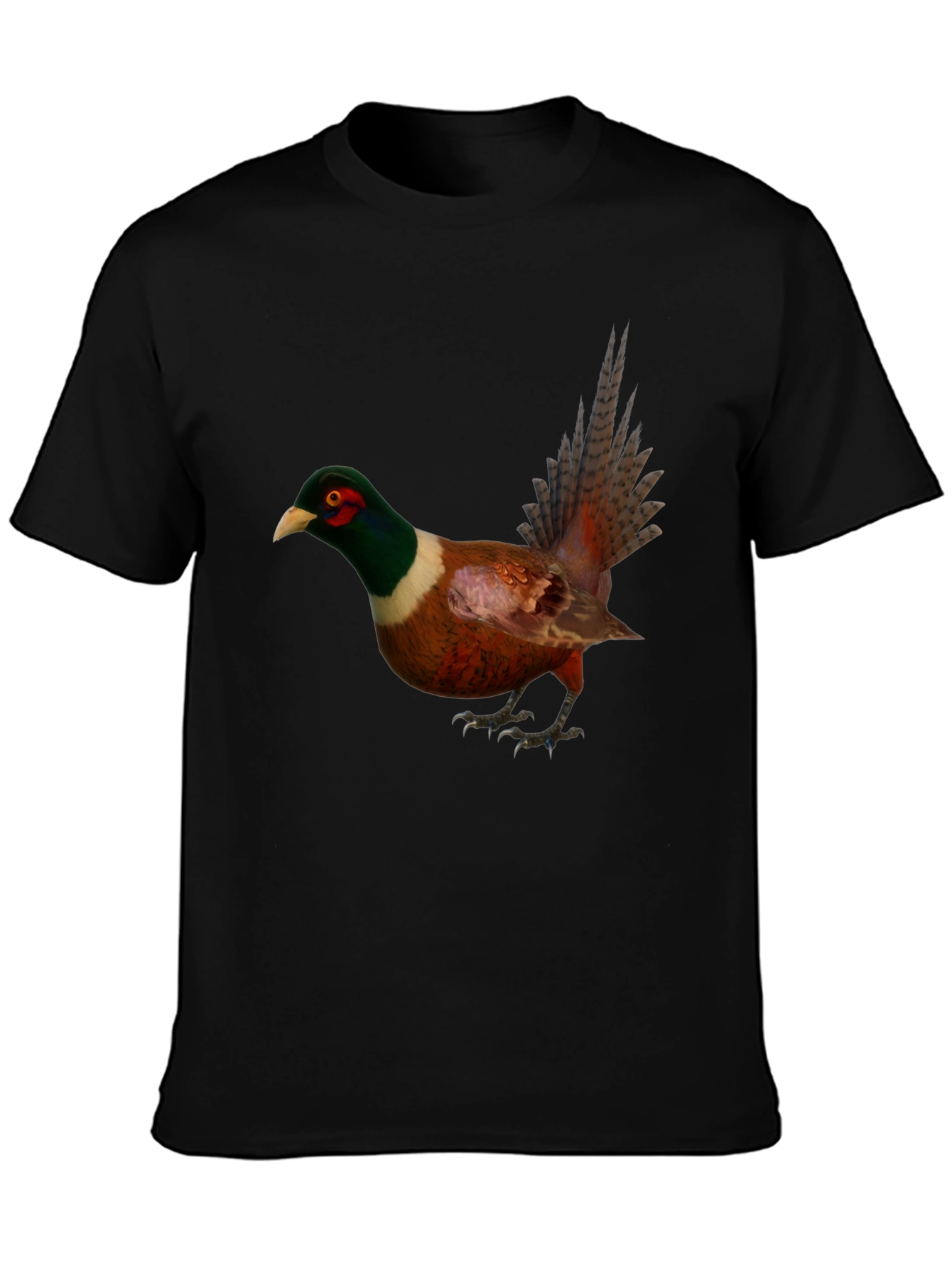 Pheasant Graphic Tee - Wildlife Bird Shirt