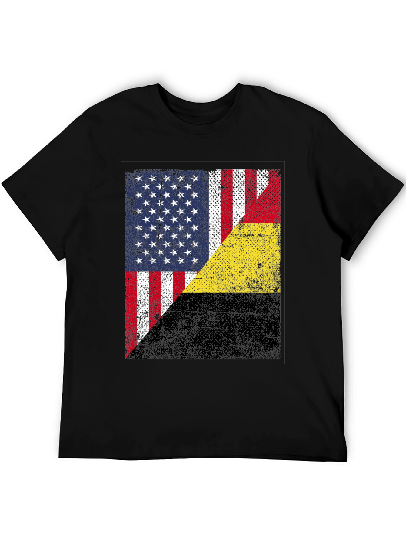 USA & Belgium Flag Graphic T-Shirt