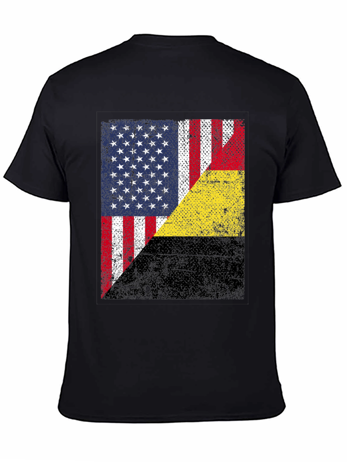 USA & Belgium Flag Graphic T-Shirt
