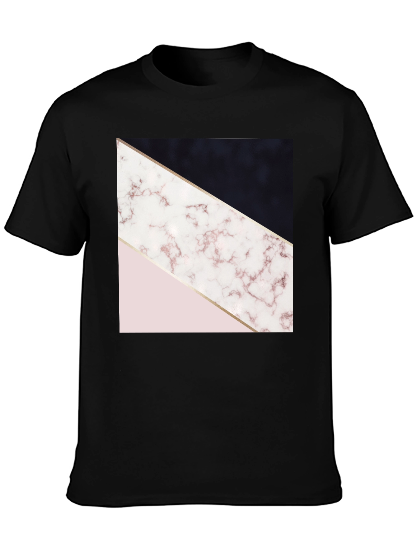 Geometric Marble Print Tee