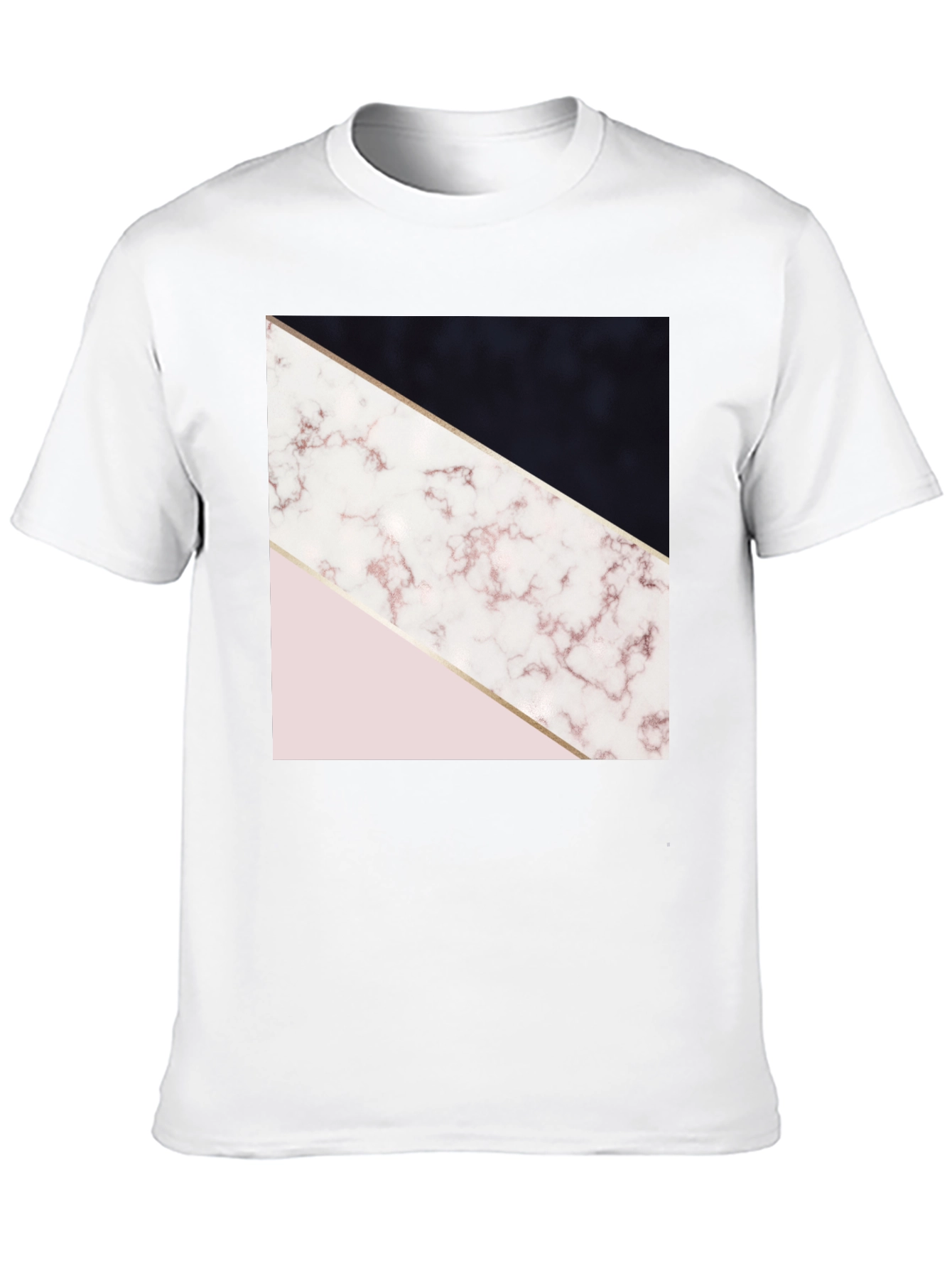 Geometric Marble Print Tee