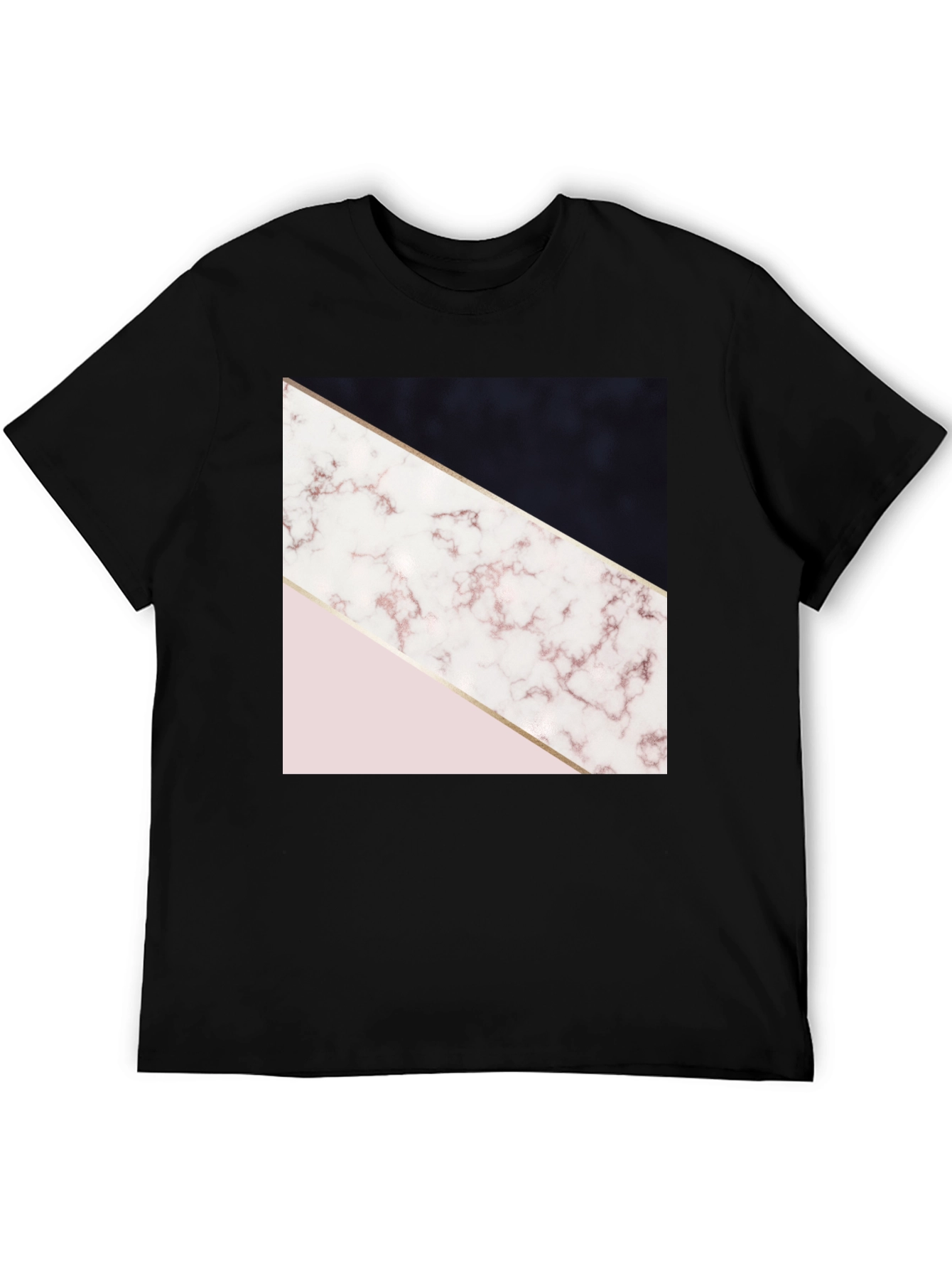 Geometric Marble Print Tee