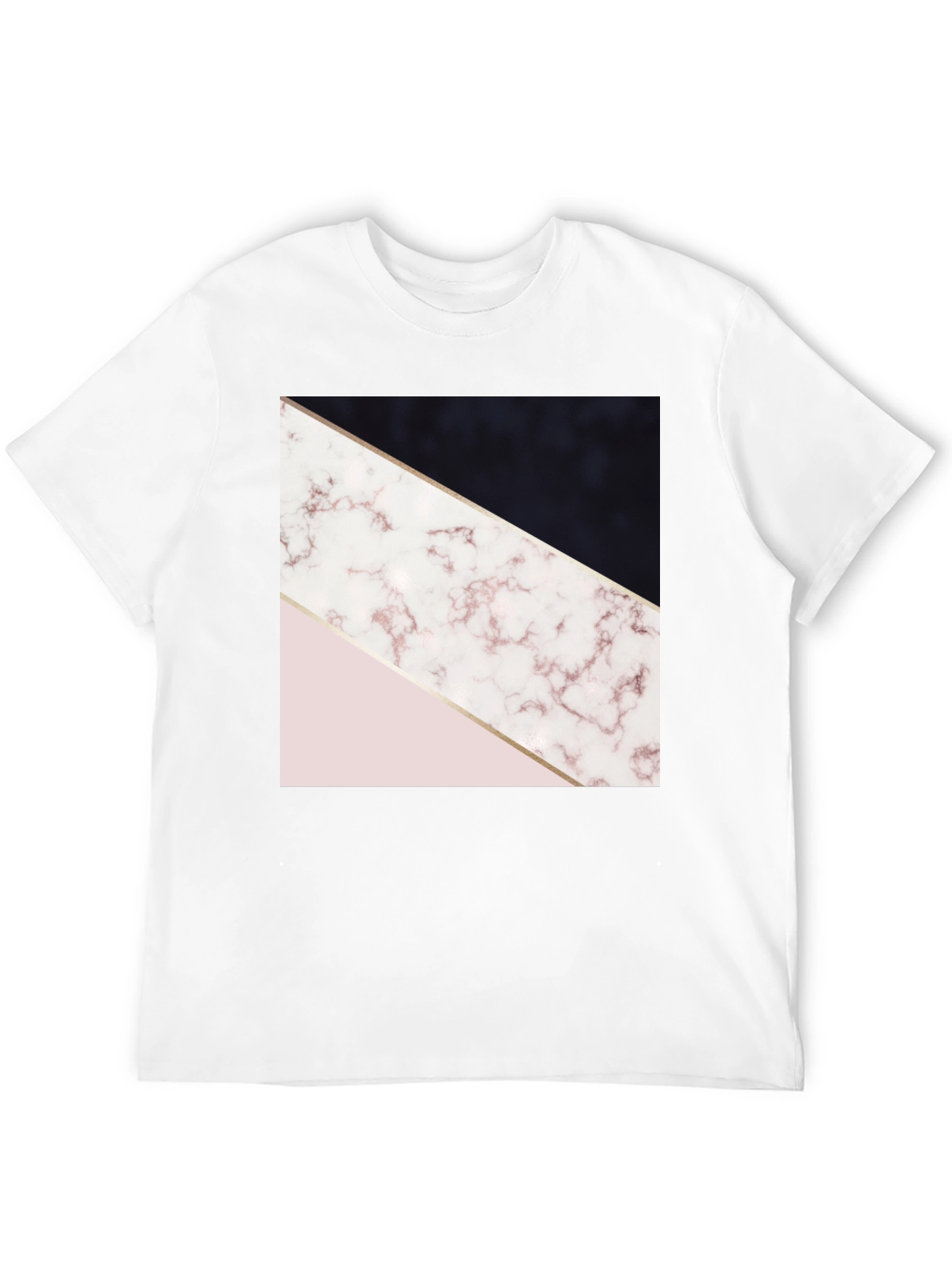 Geometric Marble Print Tee