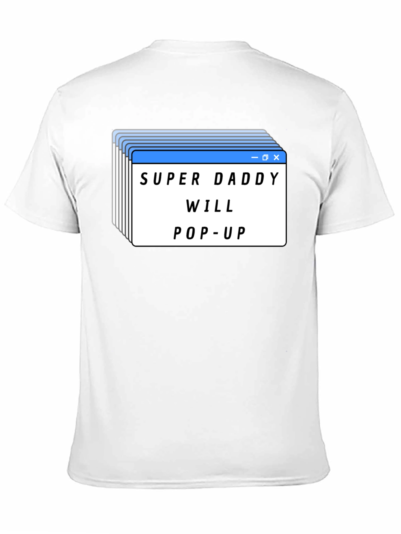 Super Daddy Will Pop-Up Black T-Shirt