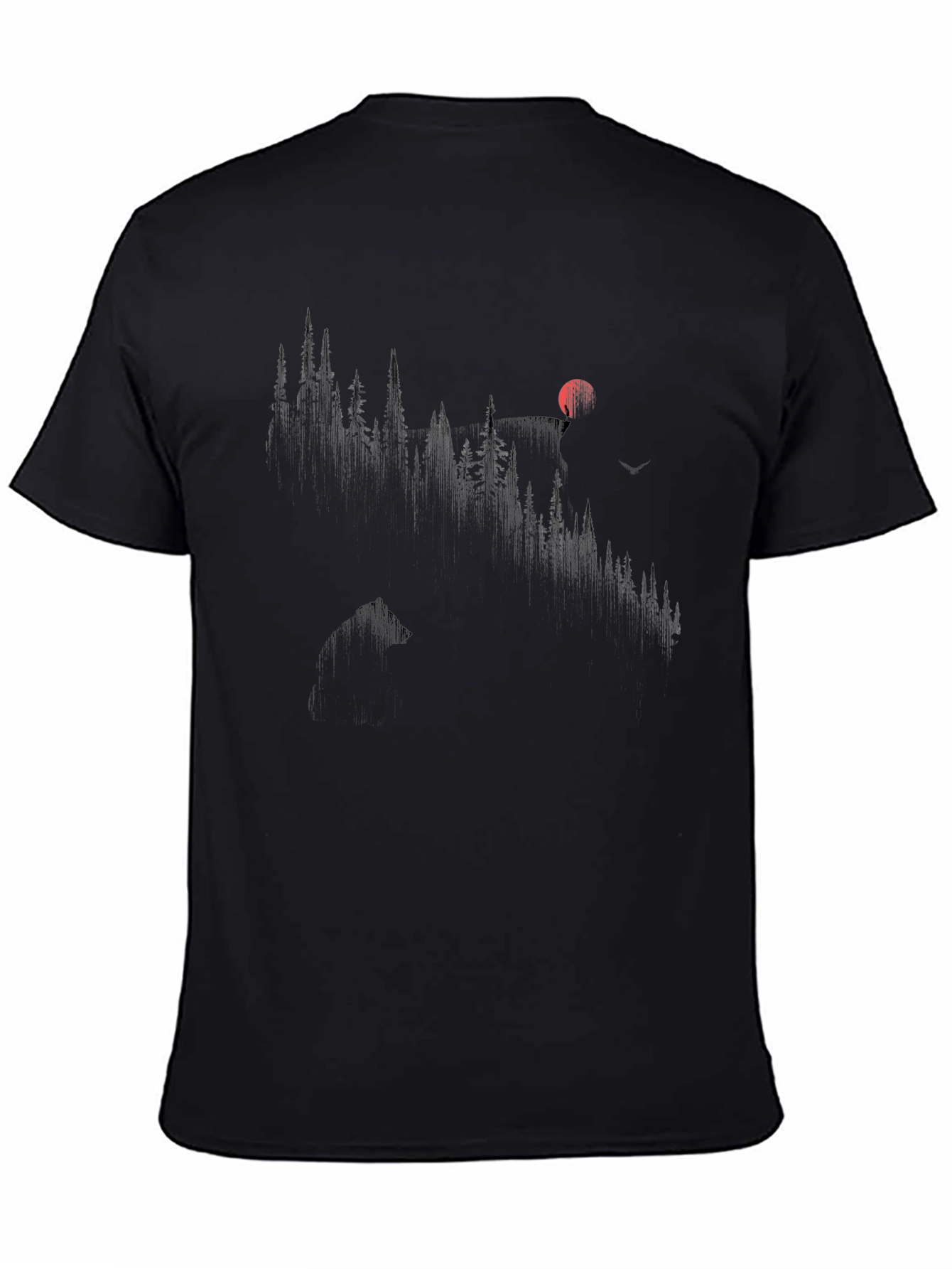 Mountain Silhouette Black Tee