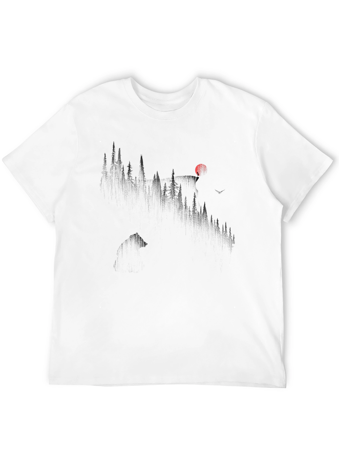 Mountain Silhouette Black Tee