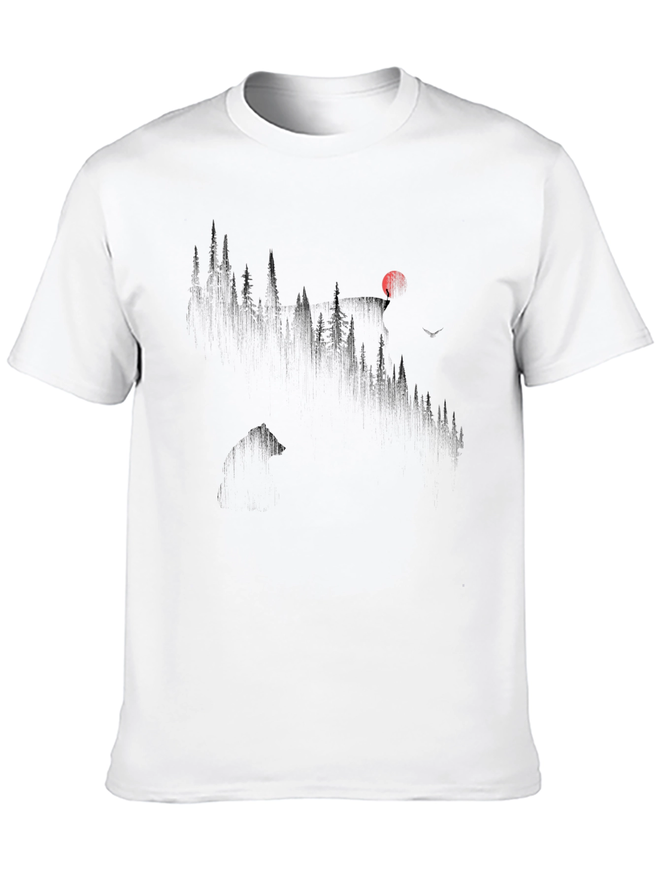 Mountain Silhouette Black Tee