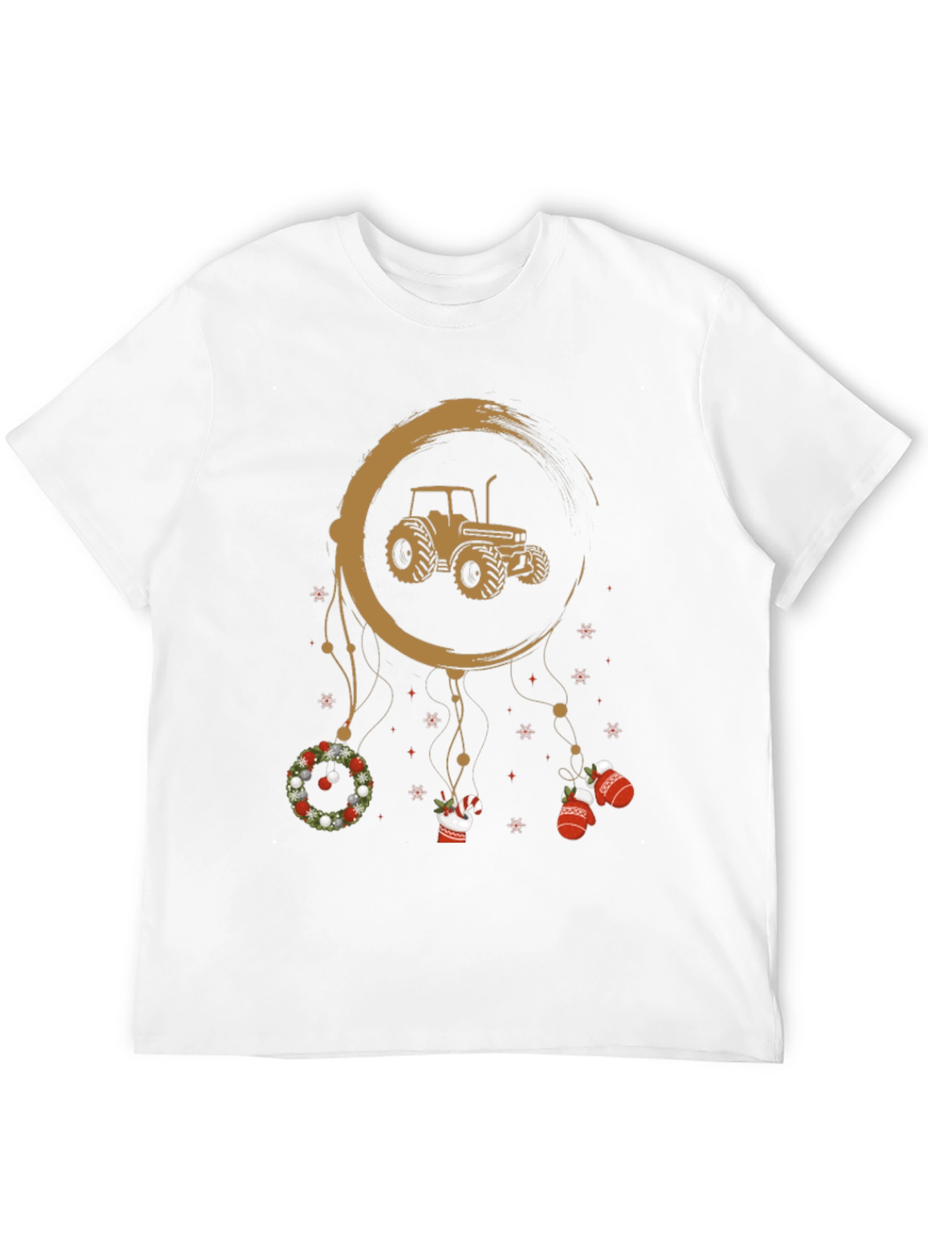 Tractor Christmas Dreamcatcher T-Shirt