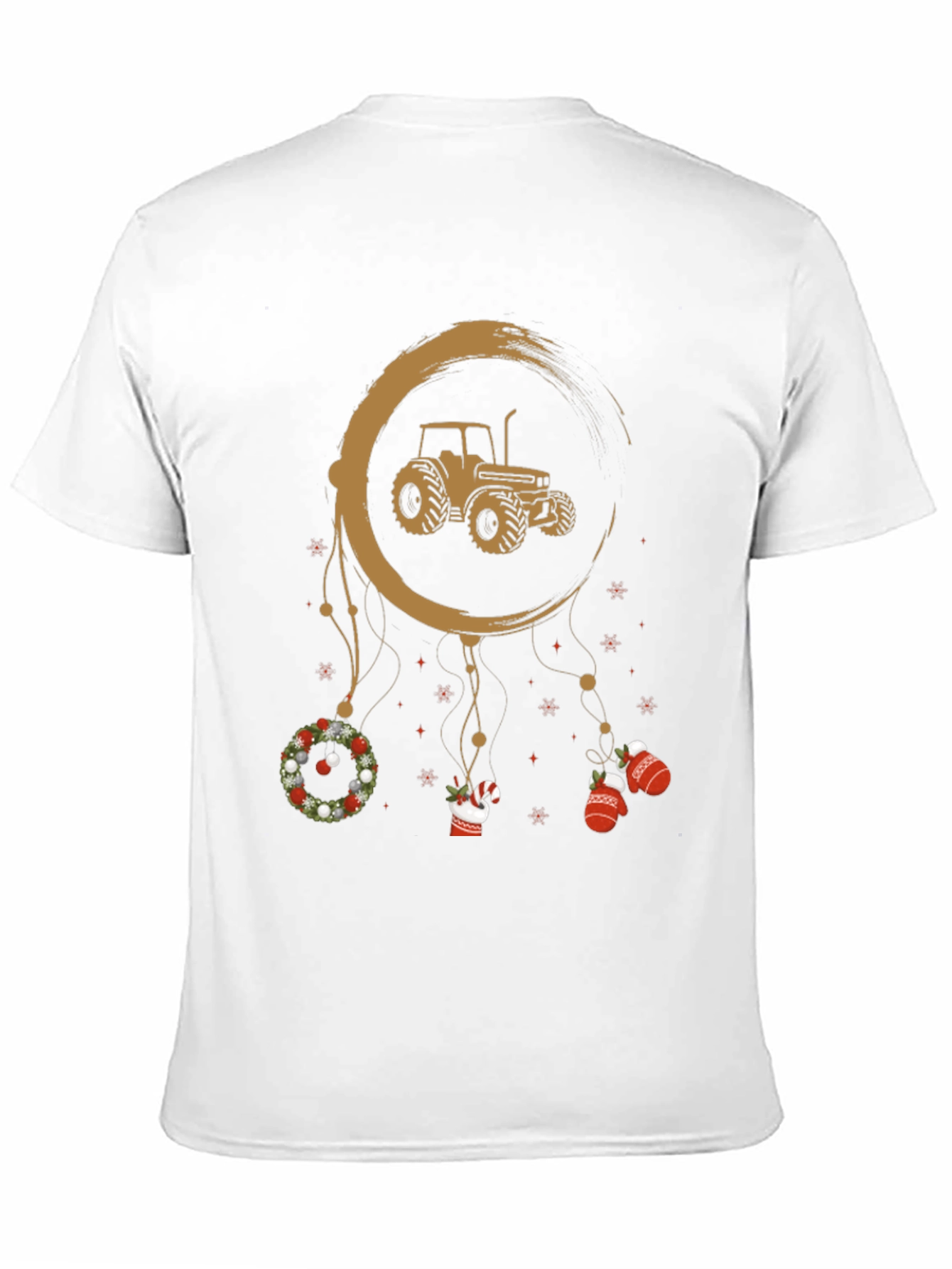 Tractor Christmas Dreamcatcher T-Shirt