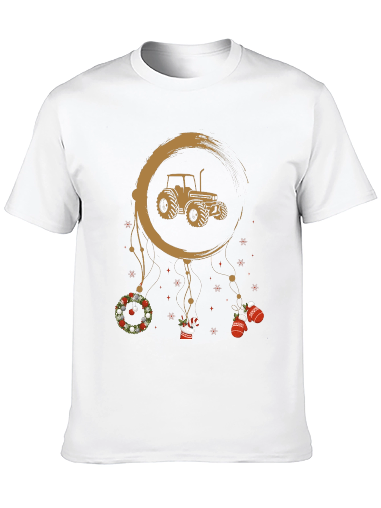 Tractor Christmas Dreamcatcher T-Shirt