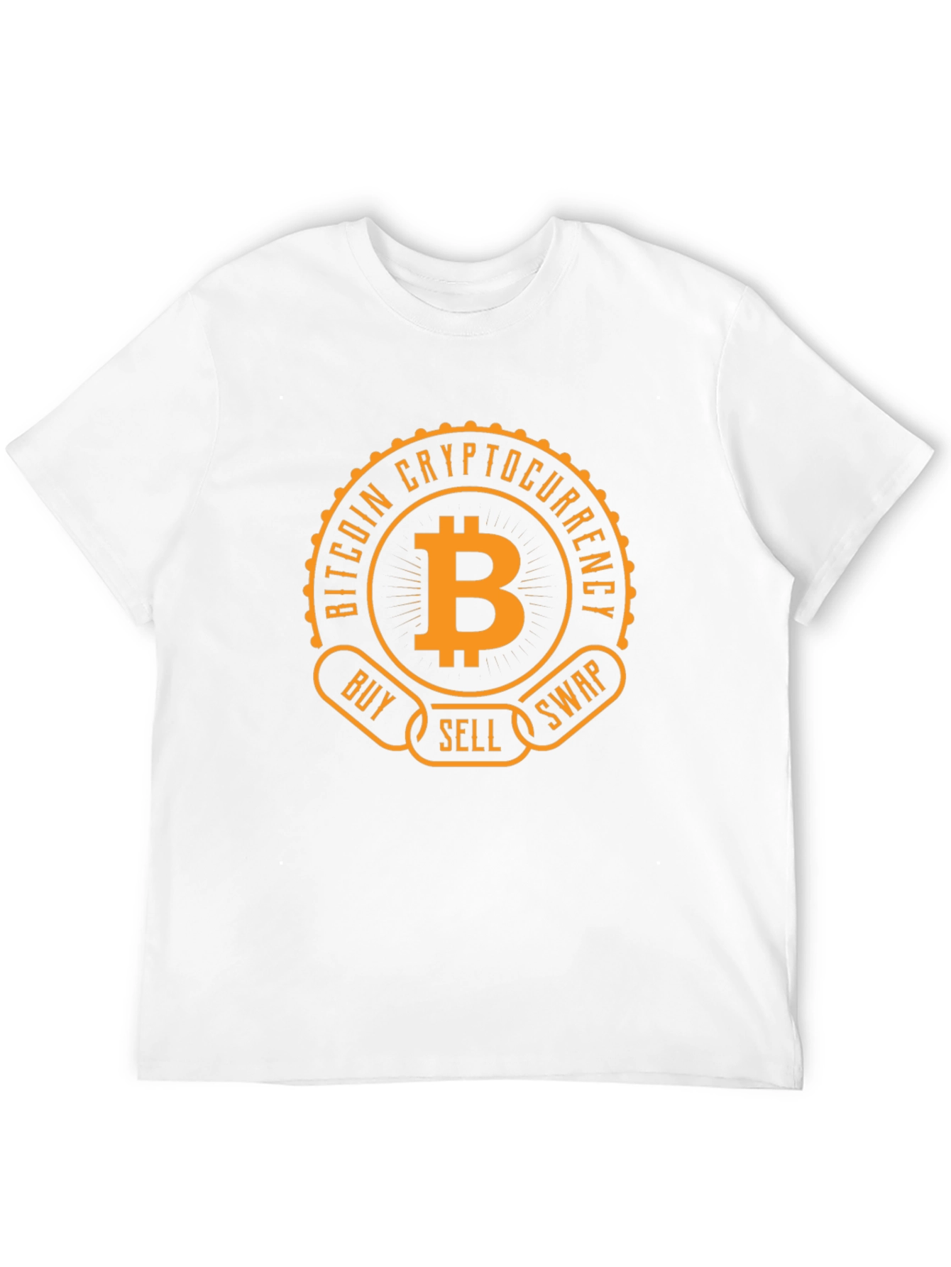Bitcoin Cryptocurrency Black T-Shirt